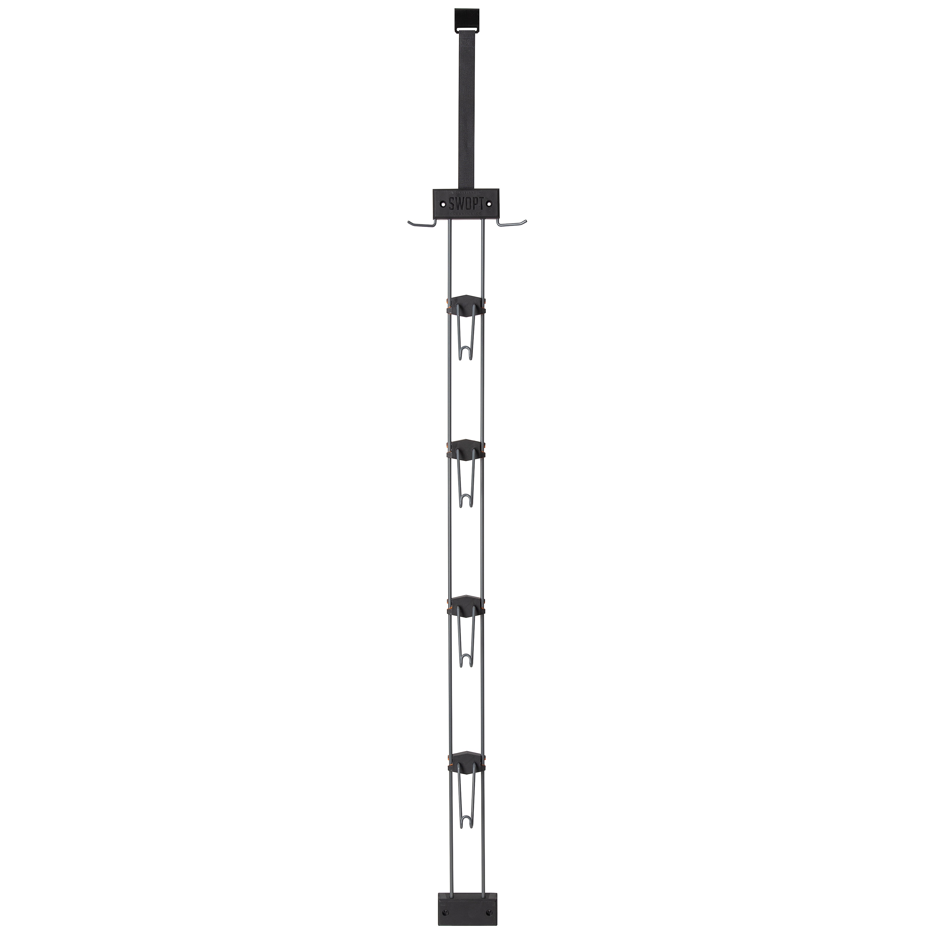 Home it USA 4-in W x 16-in H 1-Tier Cabinet-mount Plastic Mop and Broom  Holder