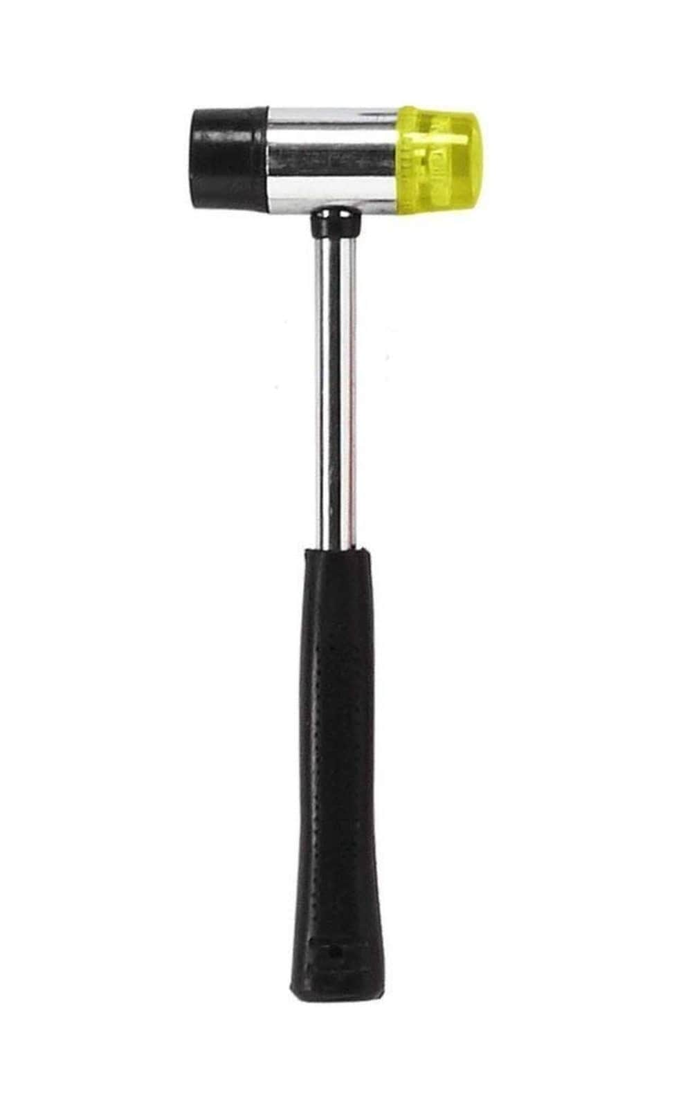 AKSCYZM 25mm Dual Head Nylon Rubber Hammer Lightweight Doublesided Mallet for DIY Projects Carpentry Metal Shaping and Jewelcrafting #LAK0818K649