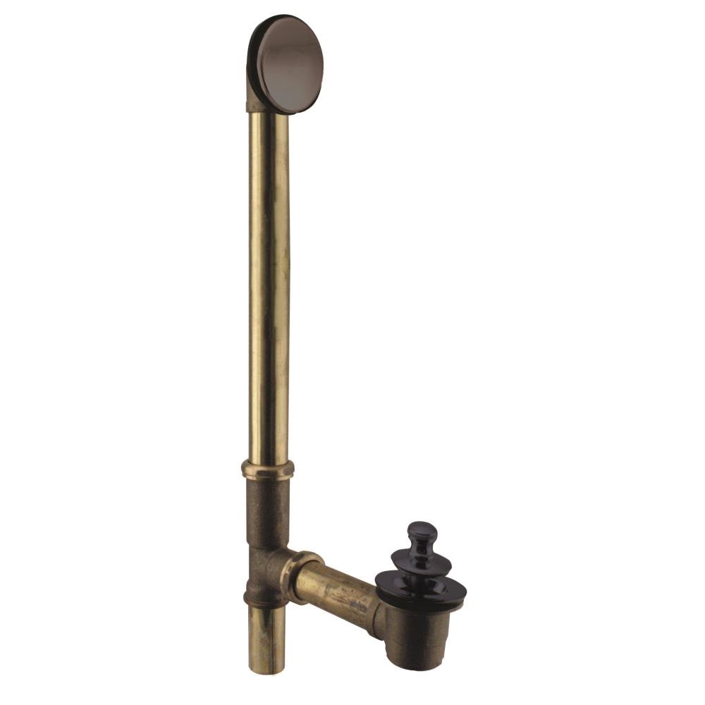 WESTBRASS 7941817H-12 Bath Waste- Illusionary Overflow with Lift and Turn Drain, 22 In. Make-up, 17 Ga. Brass In Oil Rubbed Bronze 7941817h-12