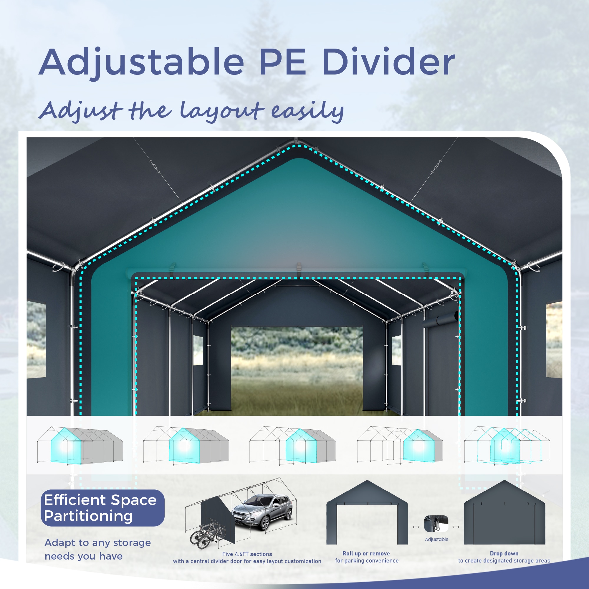 Sunshine Valley GA122-G Carport-Covers - View #5
