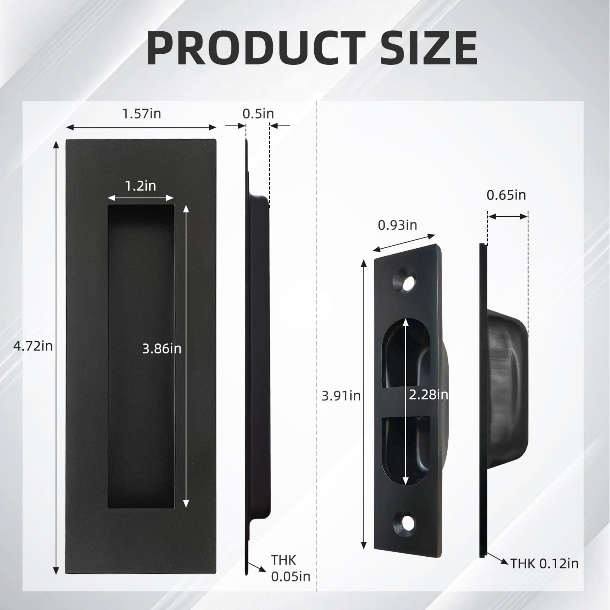 Numhew NHDREW42159 Pocket-Door-Pulls - View #3