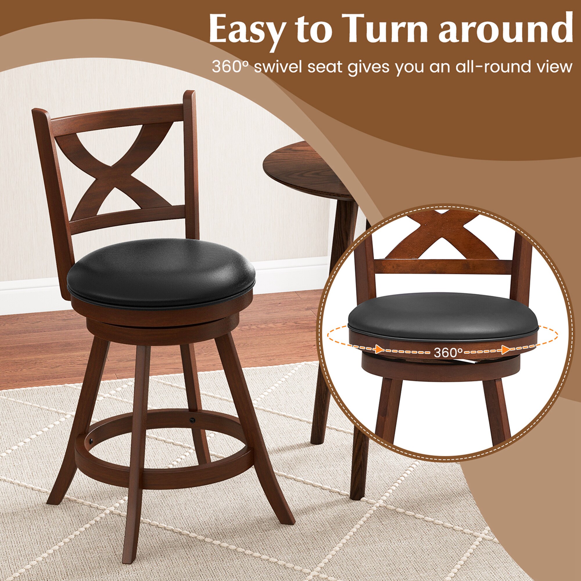 Costway SXL00027 stools - View #6