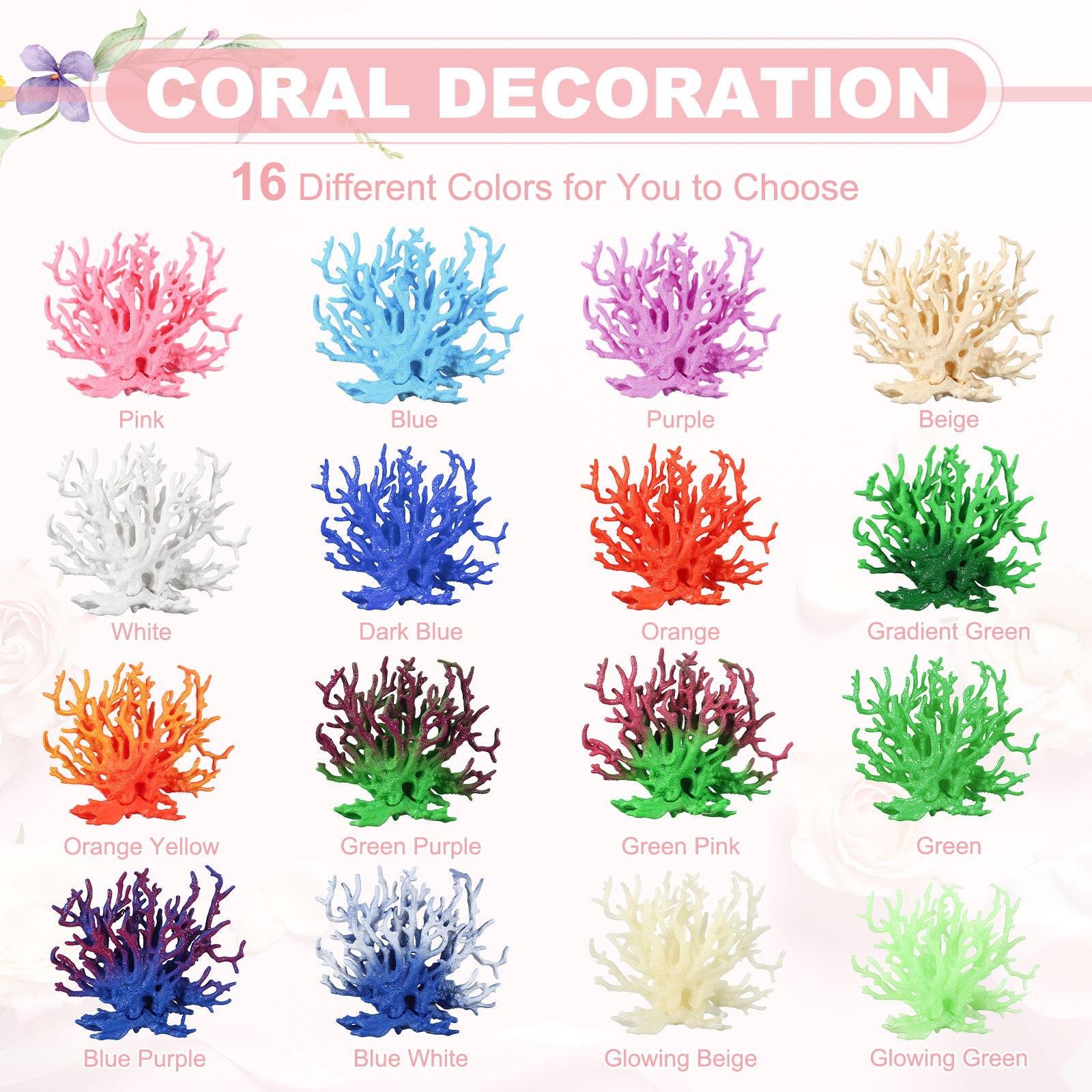 Unique Bargains Aquarium Coral Decoration Fish Tank Decorations Fish Tank Coral Ornaments 5.9x2.2x4.7inch Intended For Aquarium Landscaping Decor