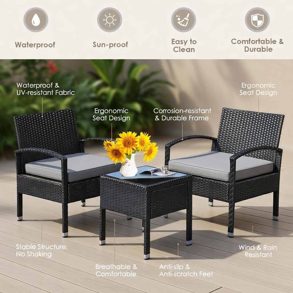 Choco Moon WYC-WQ17428-LS Patio-Conversation-Sets - View #5
