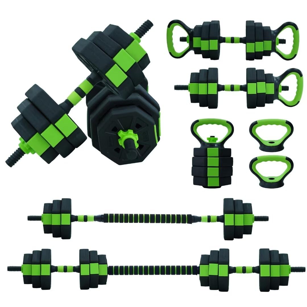Garvee - 4 in 1 Adjustable Dumbbell Set for Home Gym Multi Functional Weight Set with Octagon Des...