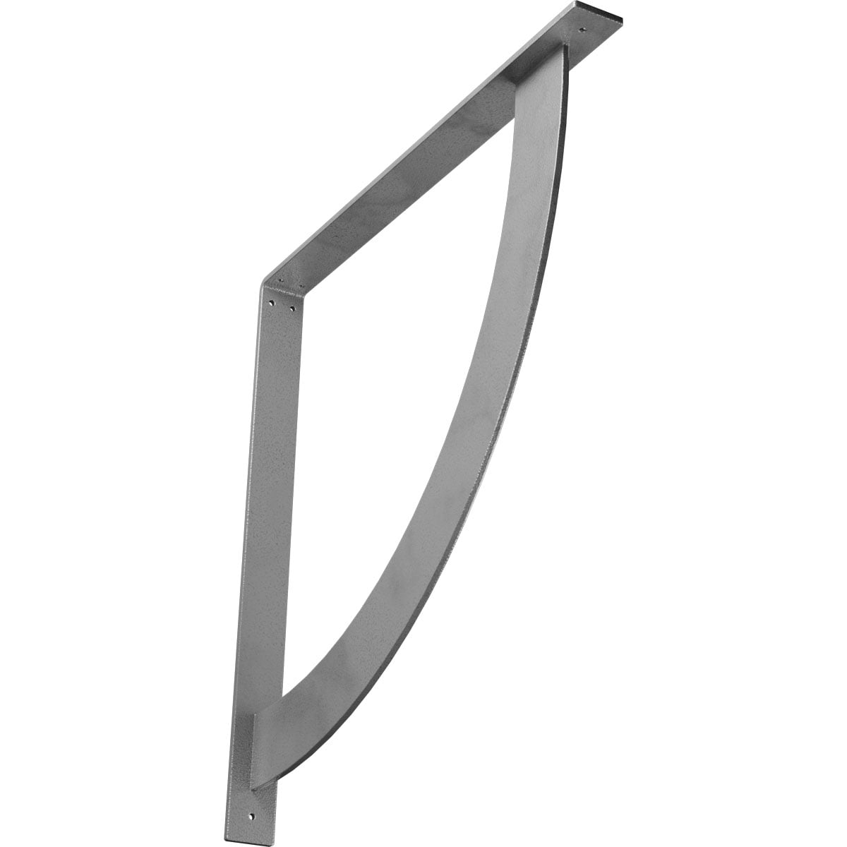 Ekena Millwork BKTM02X24X24BUHGY Bulwark 24-in x 2-in x 24-in Gray Steel Countertop support bracket