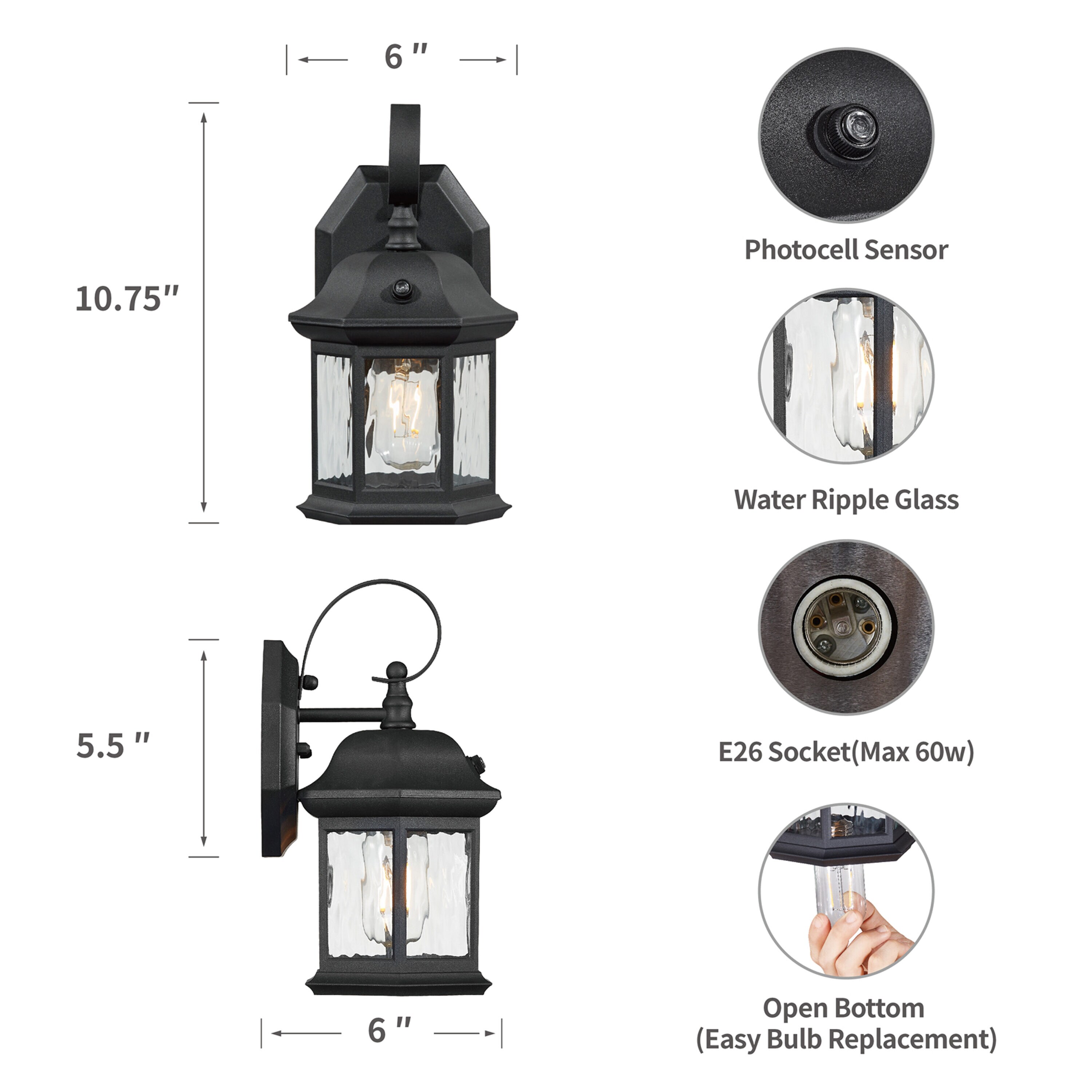 KAWOTI 21126 Outdoor-Wall-Lighting - View #6