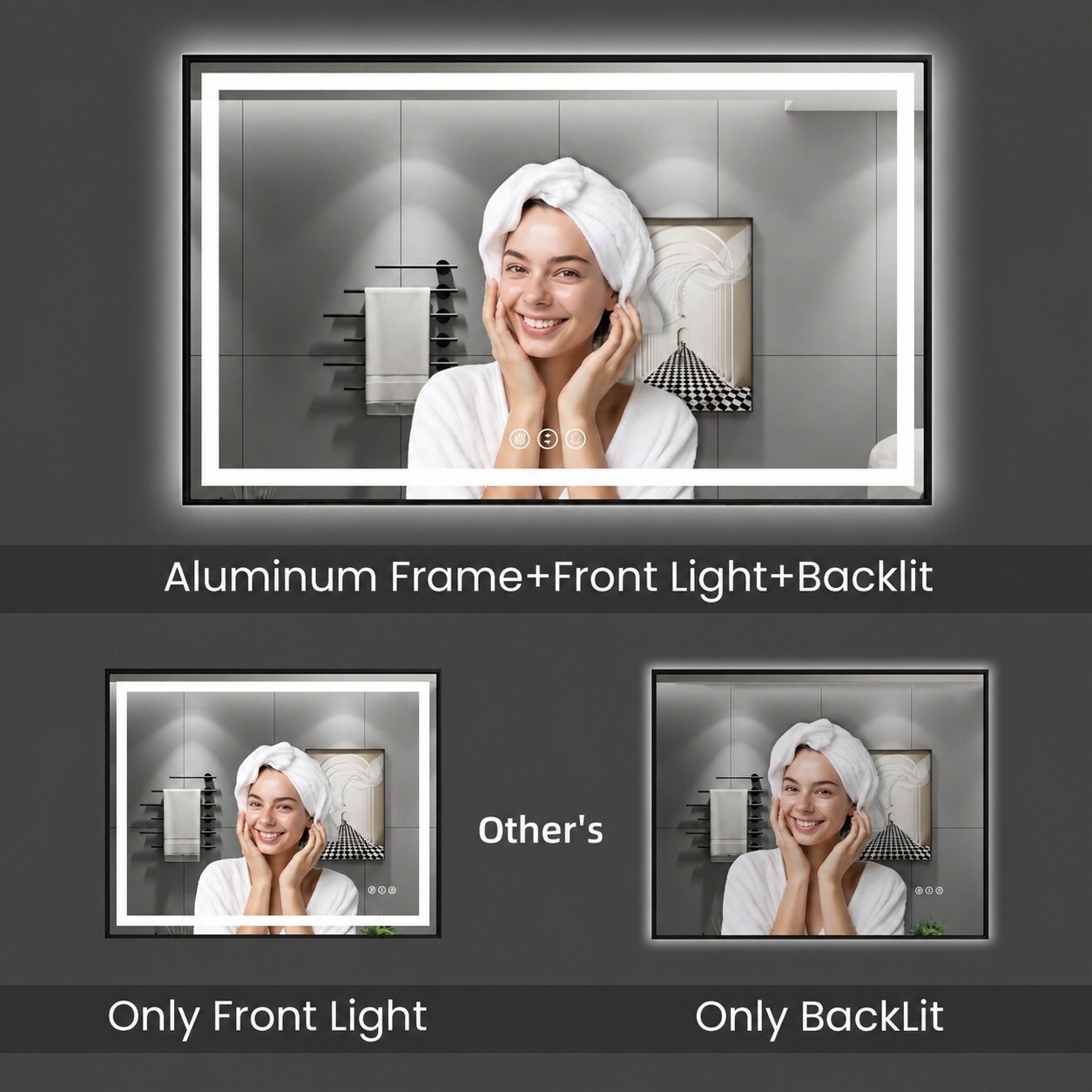 LAIFUCAM LLA0713A069 Framed-Bath-Mirrors - View #6