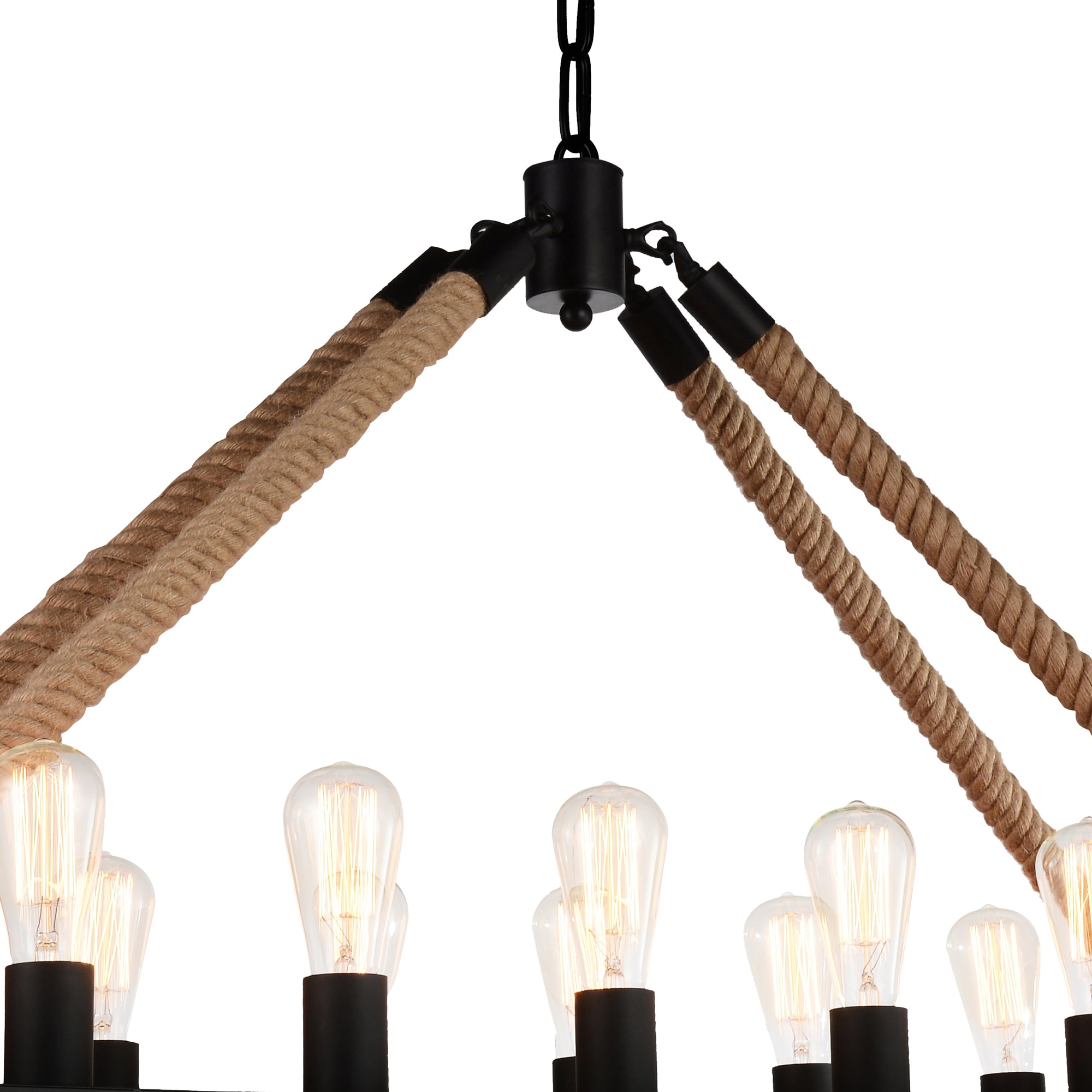 Cwi Lighting Ganges 18-light Black Rustic Chandelier 9671p49-18-rc-101 