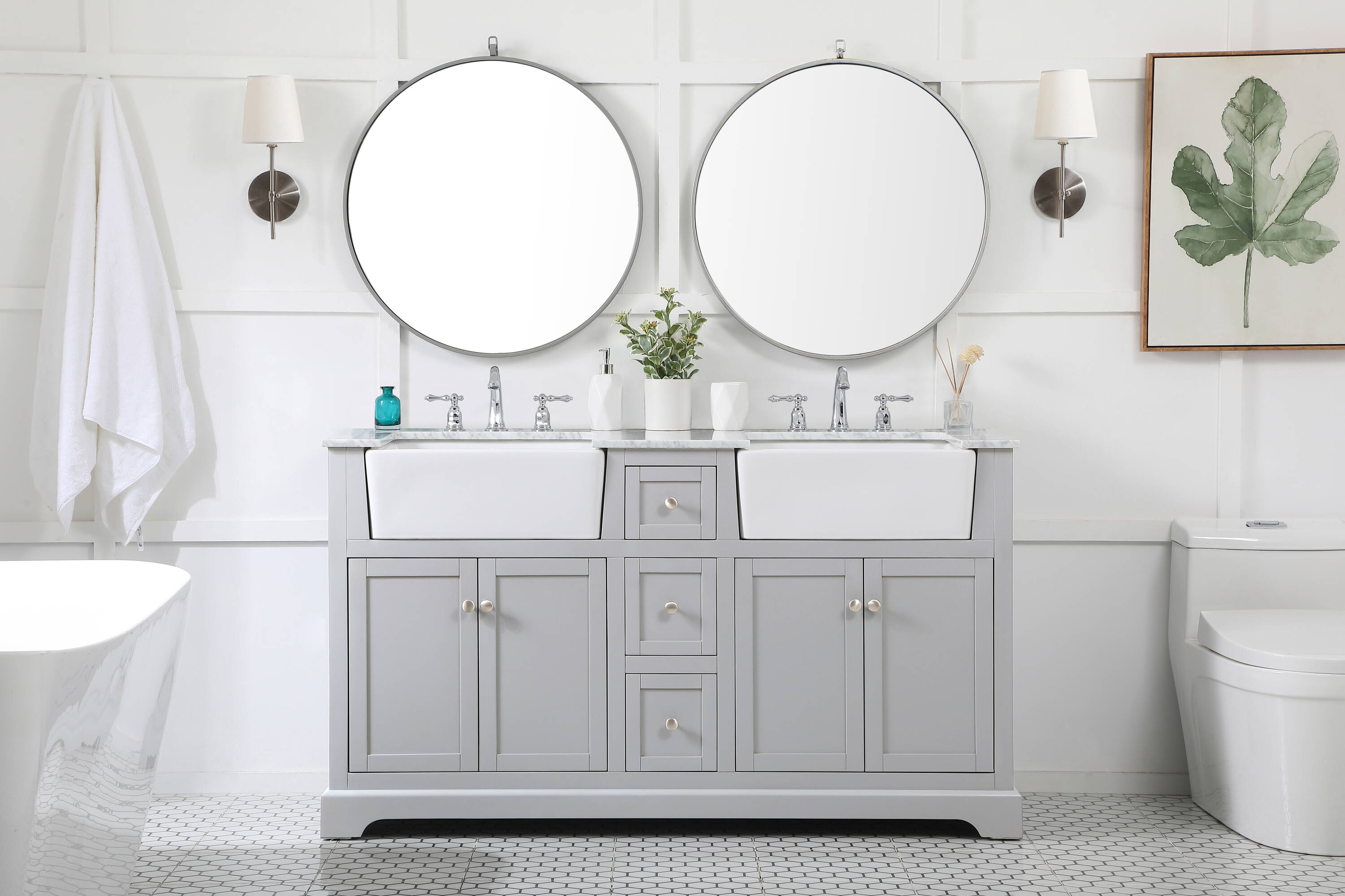 Elegant Decor HF180780DGR Bath-Vanity-Combo - View #5