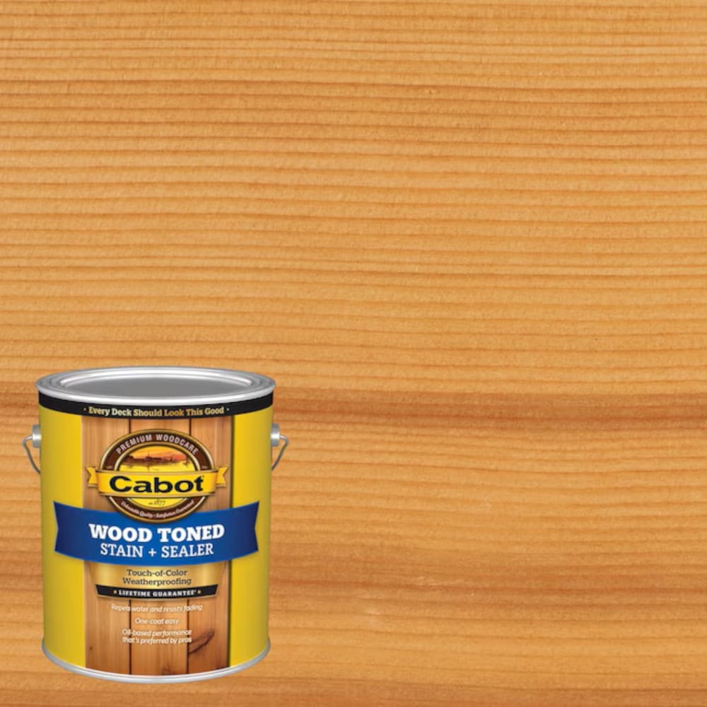 HGTV HOME by Sherwin-Williams 809060 Deck and Siding Pre-Tinted Natural Transparent Exterior Wood Stain and Sealer in One ( 1-gallon )