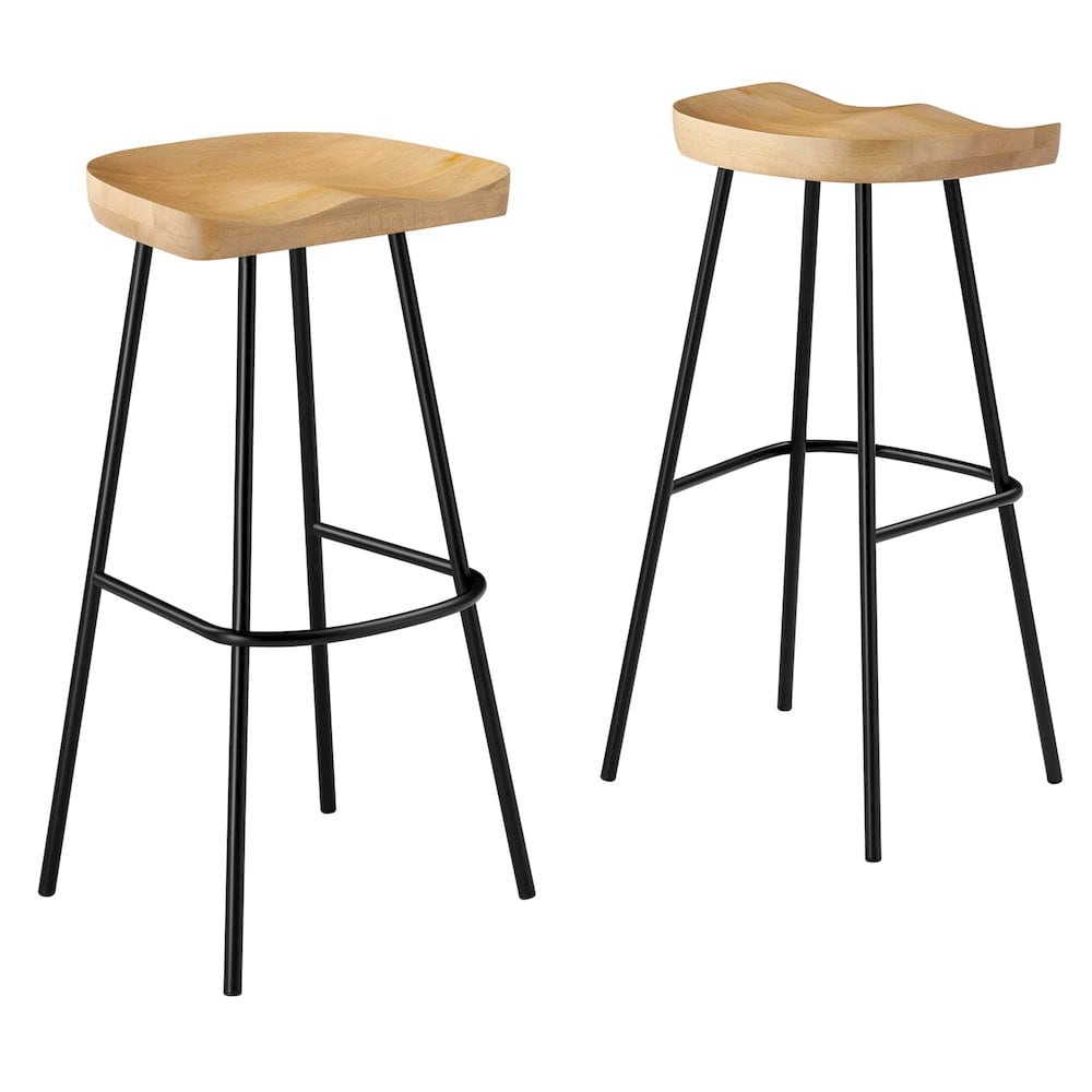 Modway BG3612532 Concord Backless Wood Bar Stools Set of 2