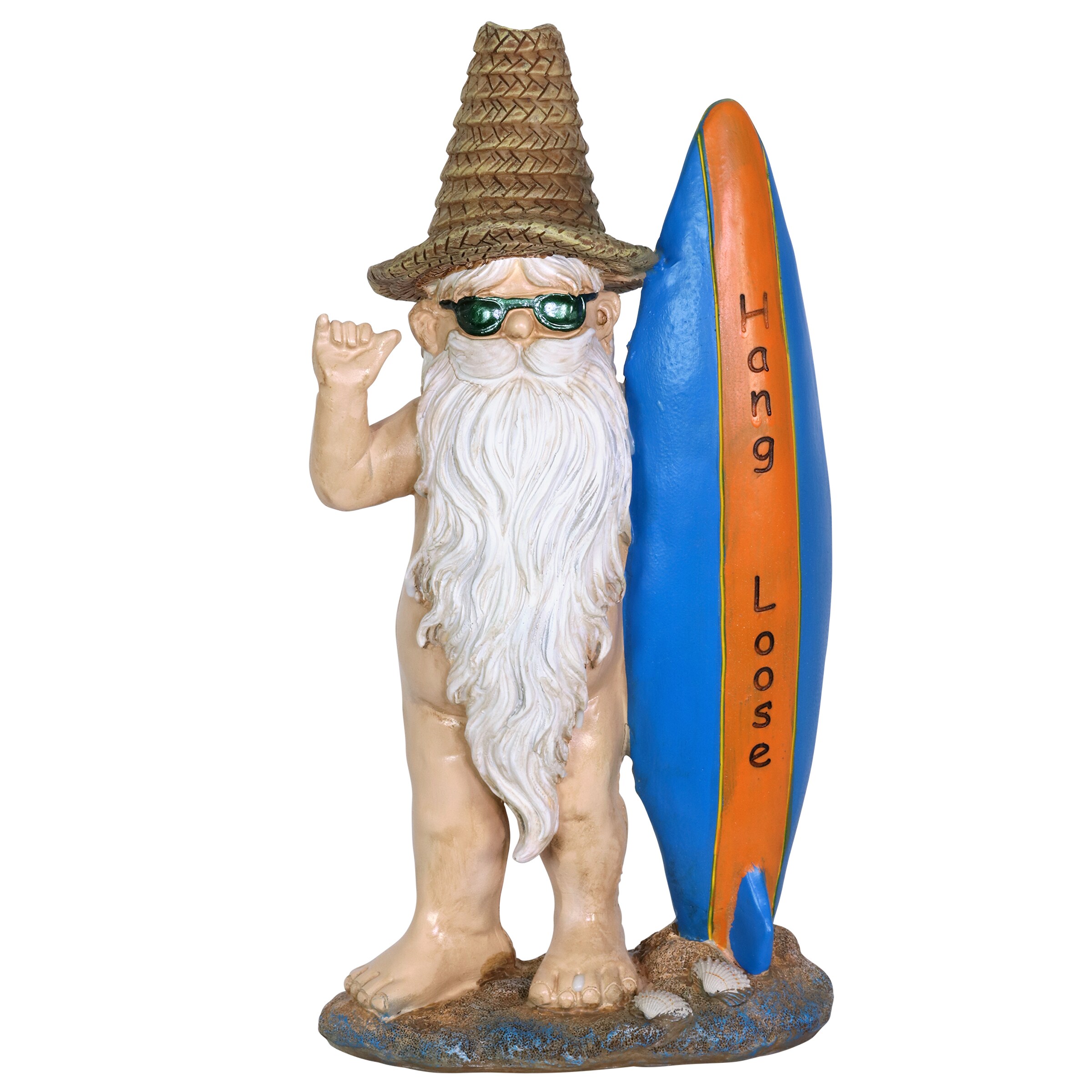 Exhart 13337-RS 12.8-in H x 6.5-in W Gnome Garden Statue