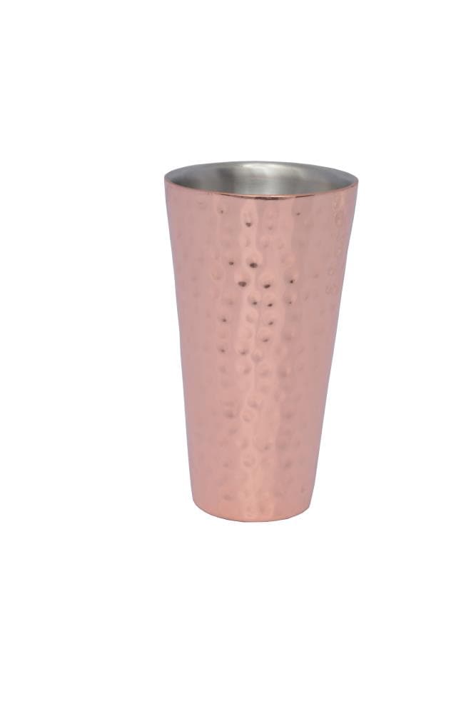20 -oz Double Wall Hammered Copper Tumbler Four Pack in the Toothbrush  Holders & Tumblers department at