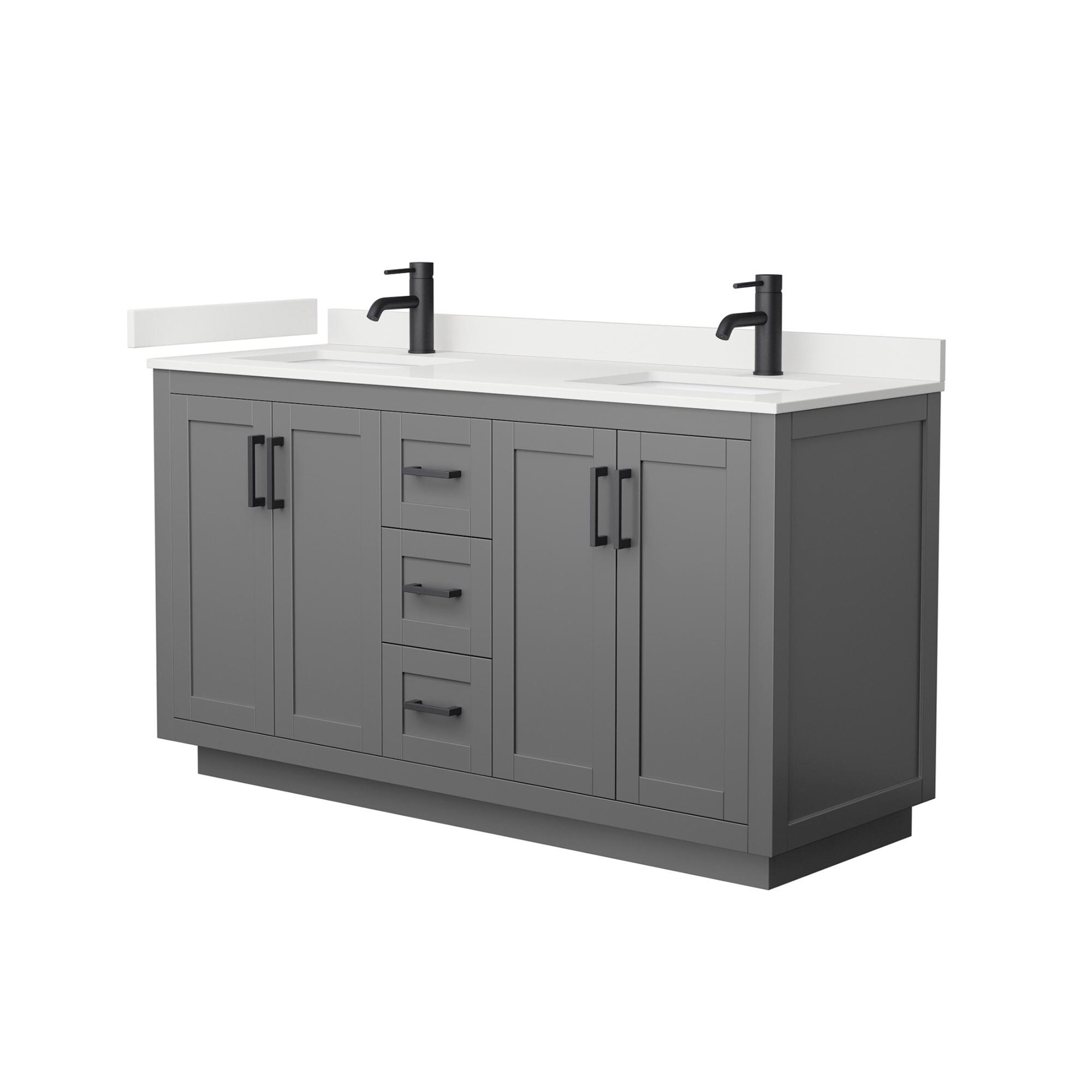 Wyndham Collection WCF292960DGBWQUNSMXX Bath-Vanity-Combo - View #2