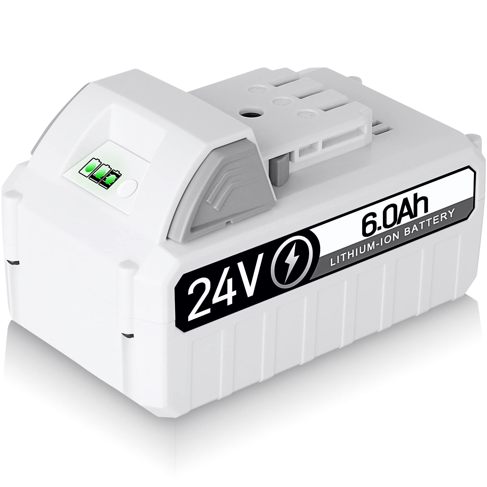 DYRCJ 24V 6.0Ah Power Pack with DC Port for Snow Joe Sun Joe Power Joe Aqua Joe 24V iON+ Tools and Chargers Kit for Home Use | LDY0820Y120