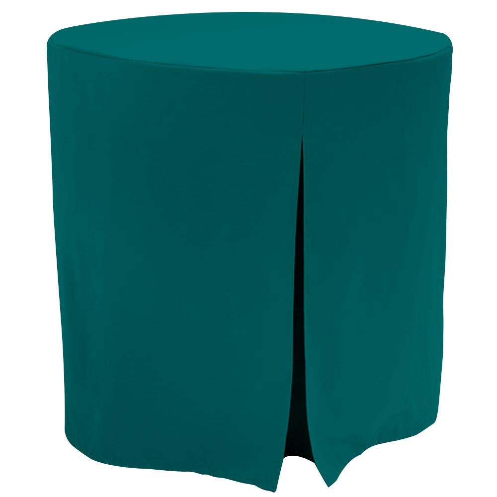 WestPoint Home 028828431813 Tablevogue Table Cover Collection Fitted Indoor/Outdoor Peacock Table Cover for 48-in round