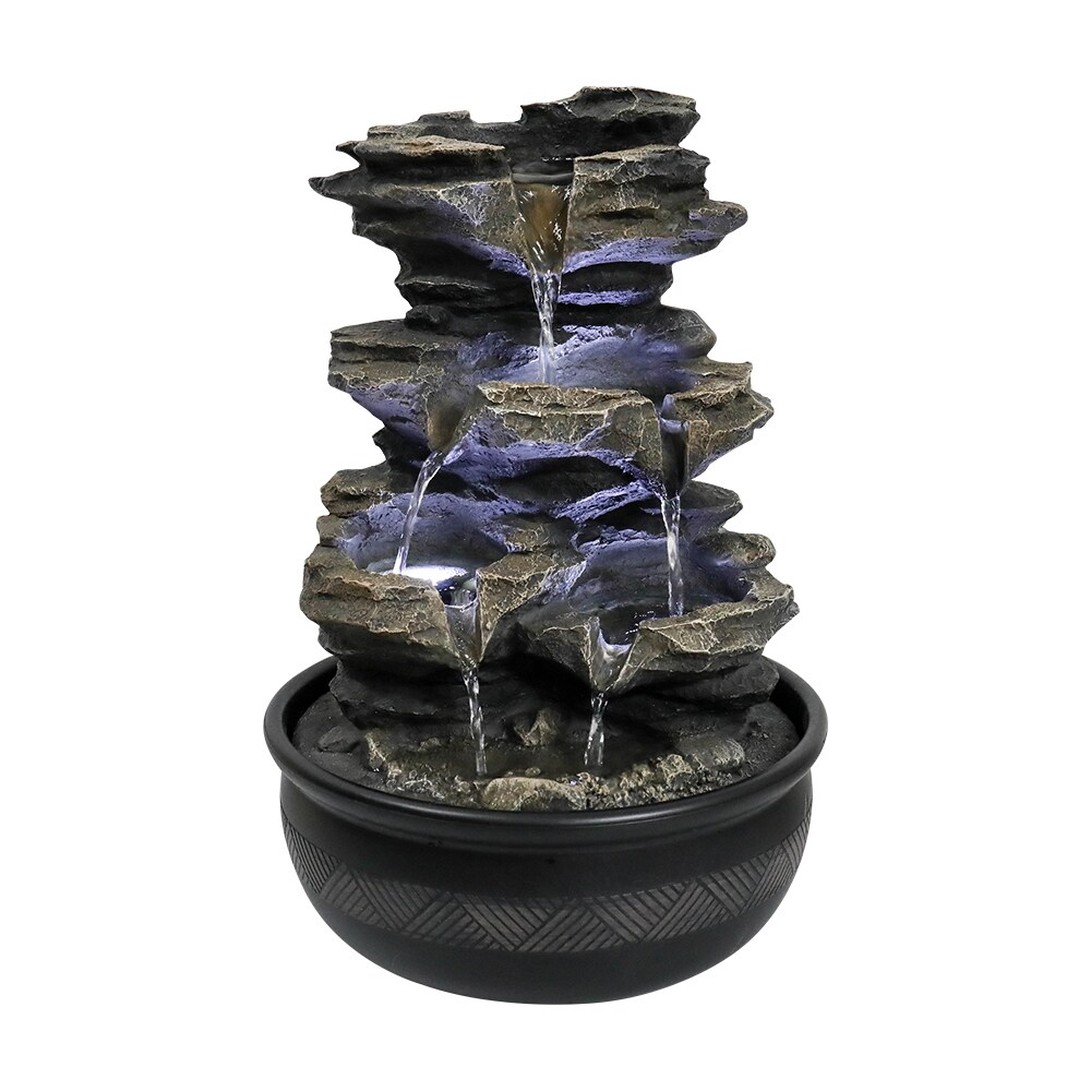 Indoor Rock Fountain Waterfalls at Lowes.com