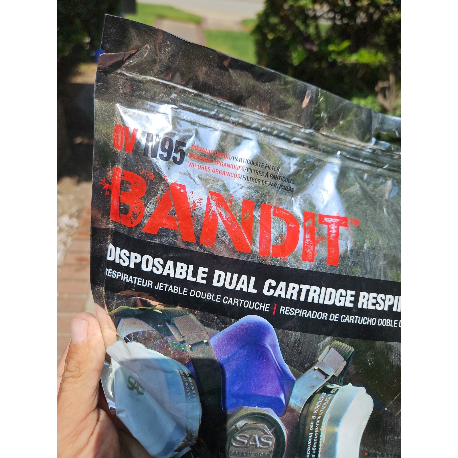 SAS Safety SAS-8661-92 Bandit Half Mask Respirator Medium in the ...