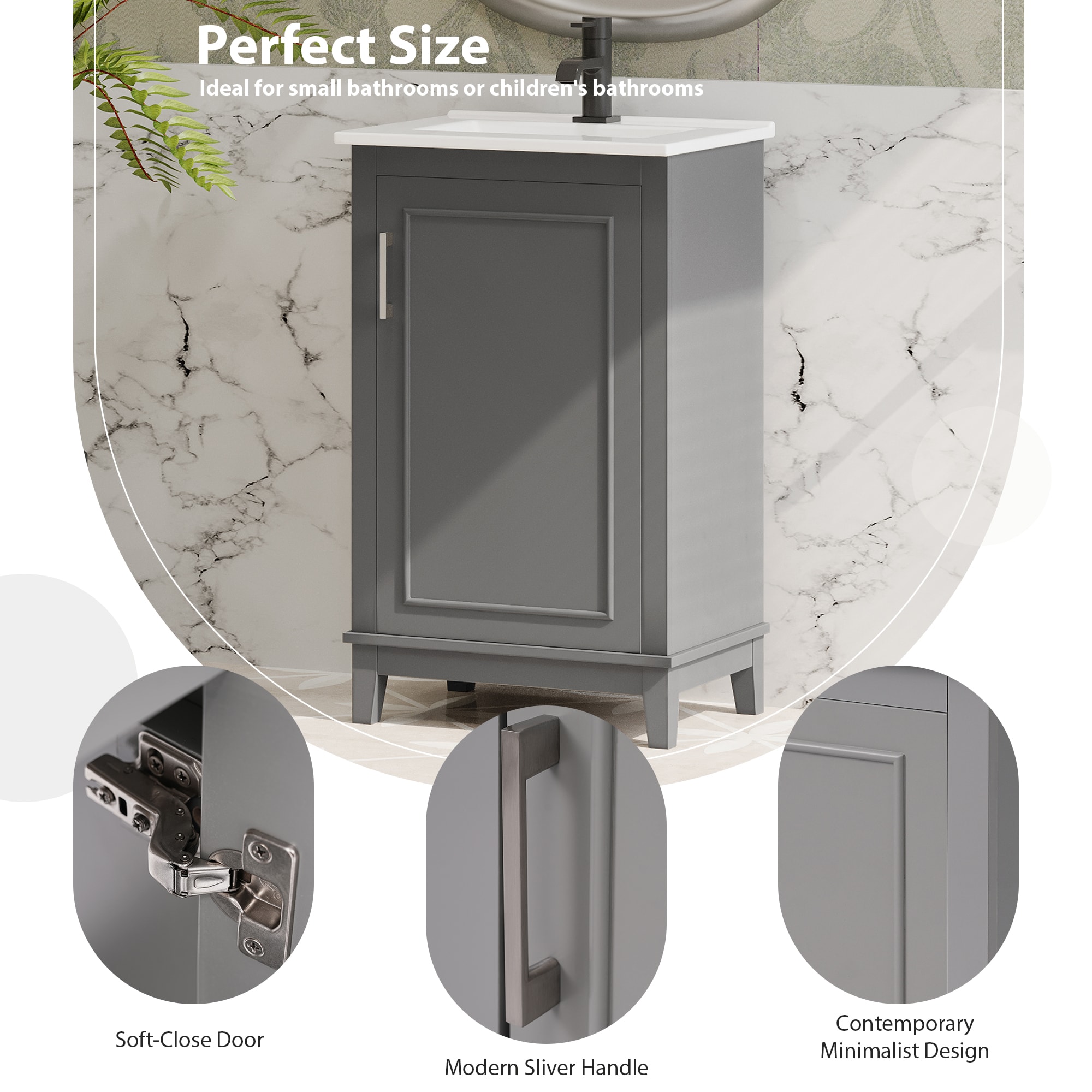 ModernLuxe L3P-WF318756AAE Bath-Vanity-Combo - View #3