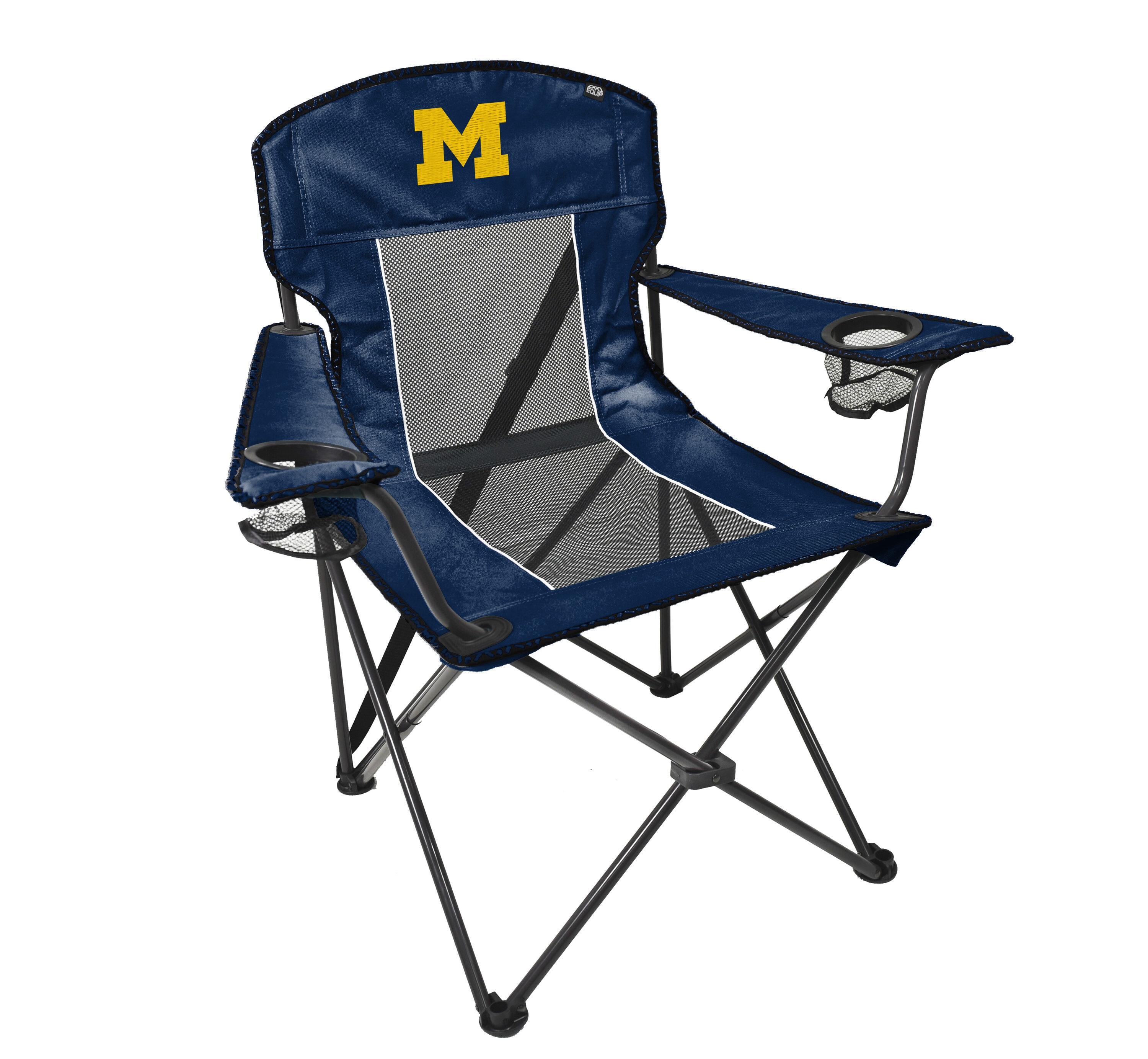 Equip 120841 Michigan Wolverines Nylon Michigan Wolverines Folding Tailgate chair Carrying Strap/Handle Included