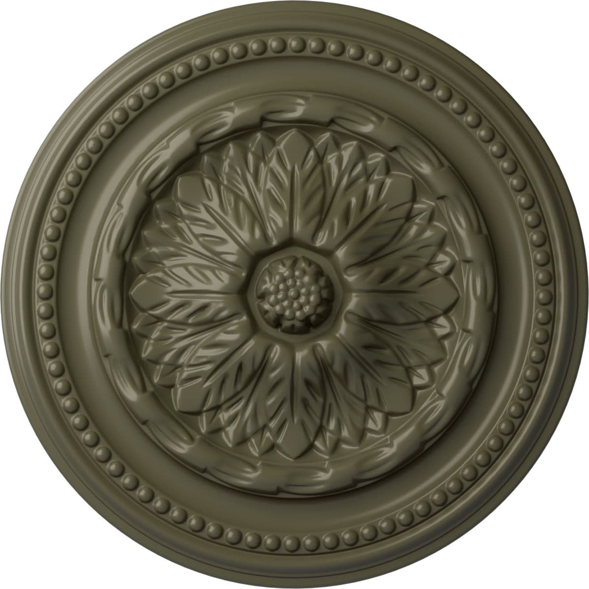 Ekena Millwork CM15CHPTF Chester 15.75-in W x 15.75-in L Painted Turtle Polyurethane Whole Ceiling Medallion