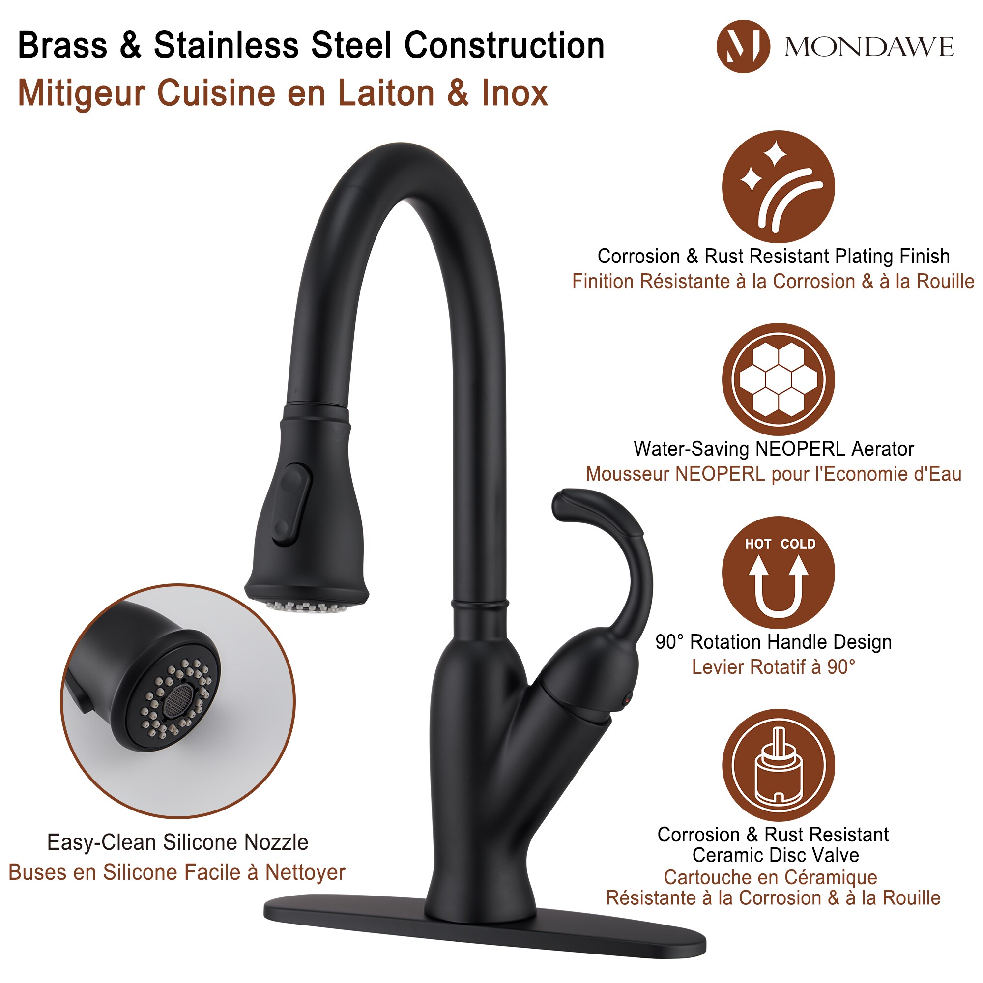 CASAINC MD-D95-MB Kitchen-Faucets - View #8