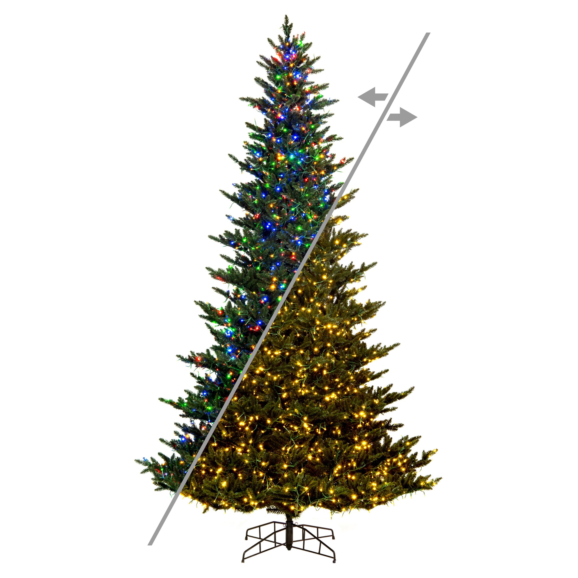 Vickerman K194168LEDCC 6.5-ft Fir Pre-lit Artificial Christmas Tree with White LED Lights