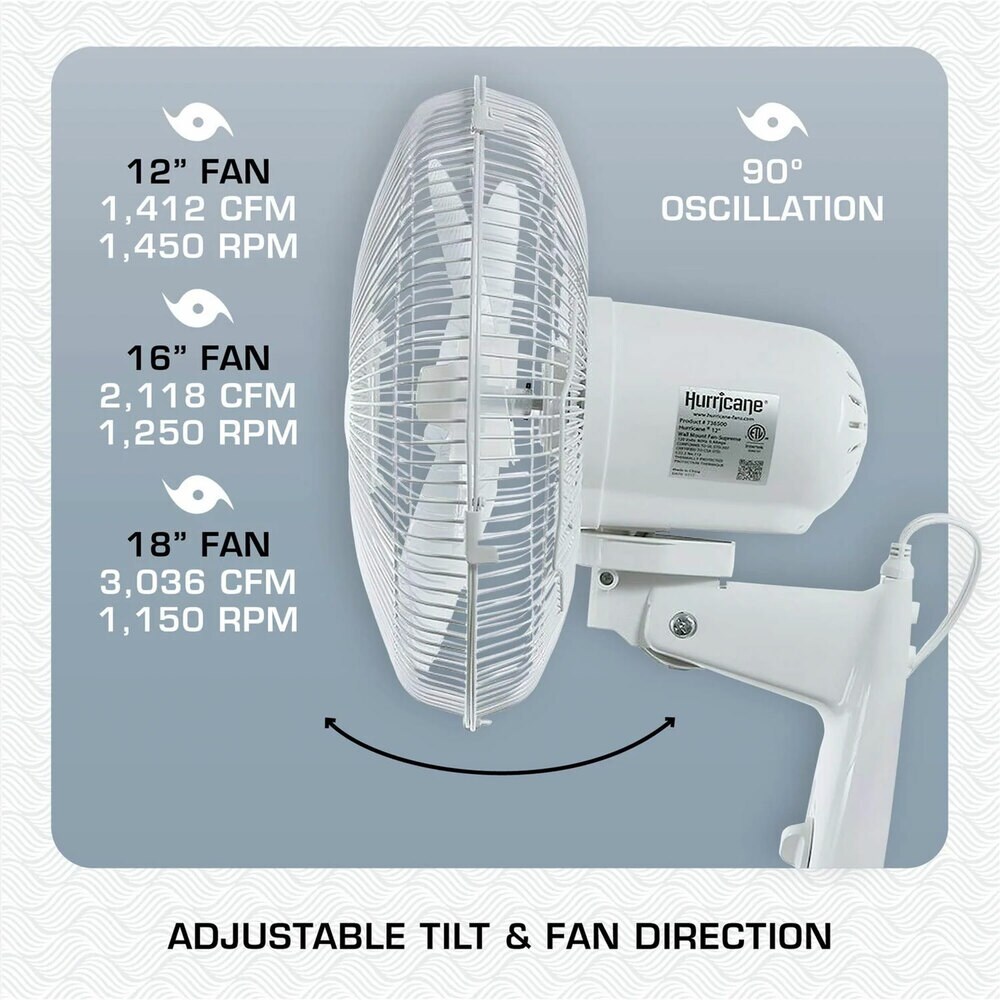 Hurricane 397820 Wall-Mounted-Fans - View #5