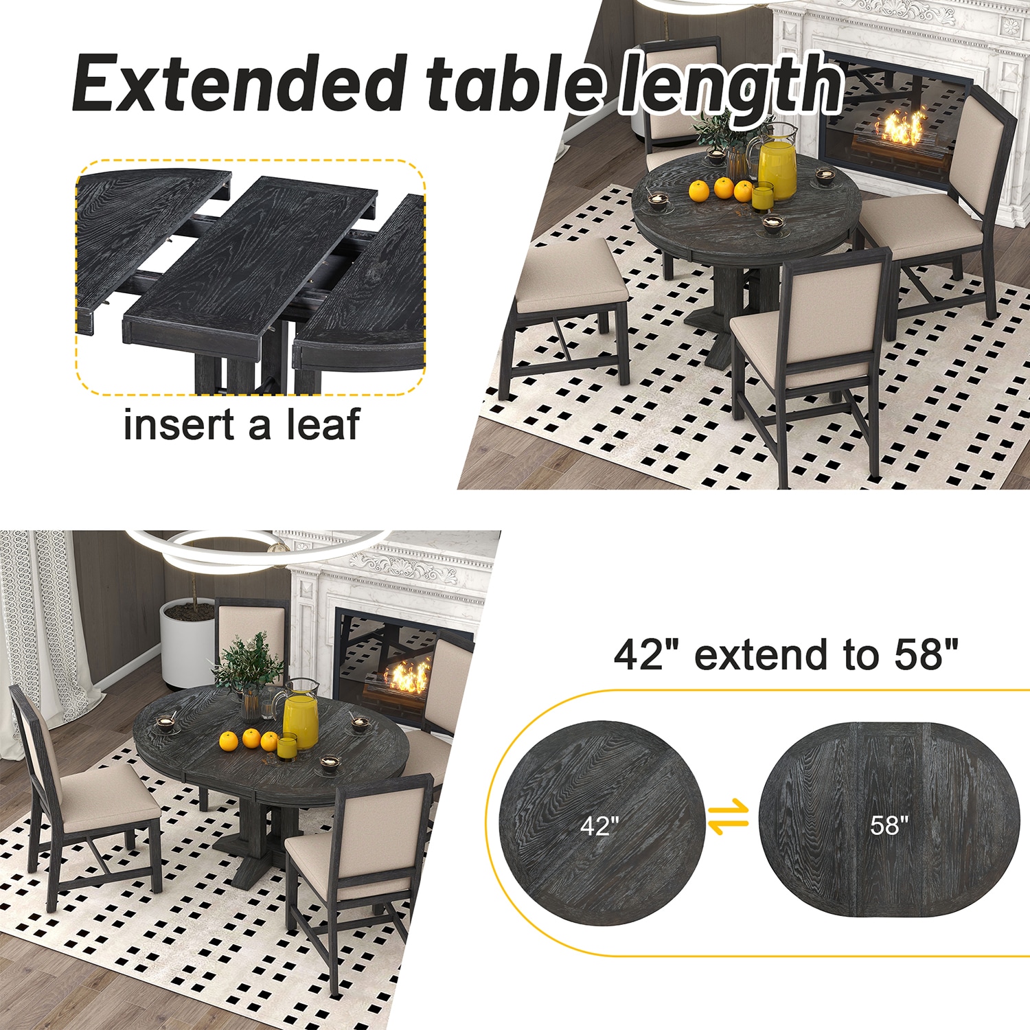 SINOFURN SYA290001BK Dining-Tables - View #10