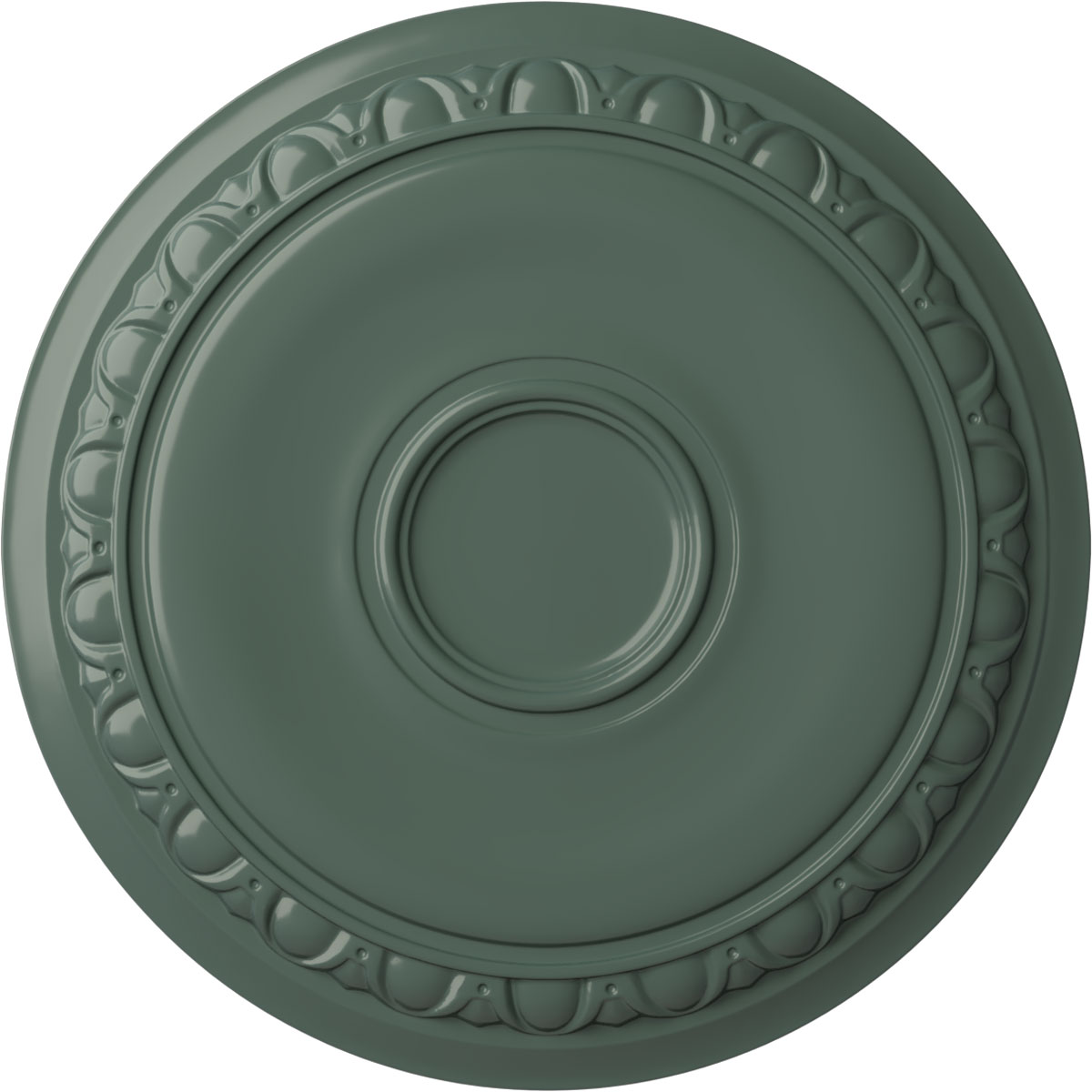 Ekena Millwork CM24CACBF Caputo 24.25-in W x 24.25-in L Painted Cloud Burst Polyurethane Whole Ceiling Medallion