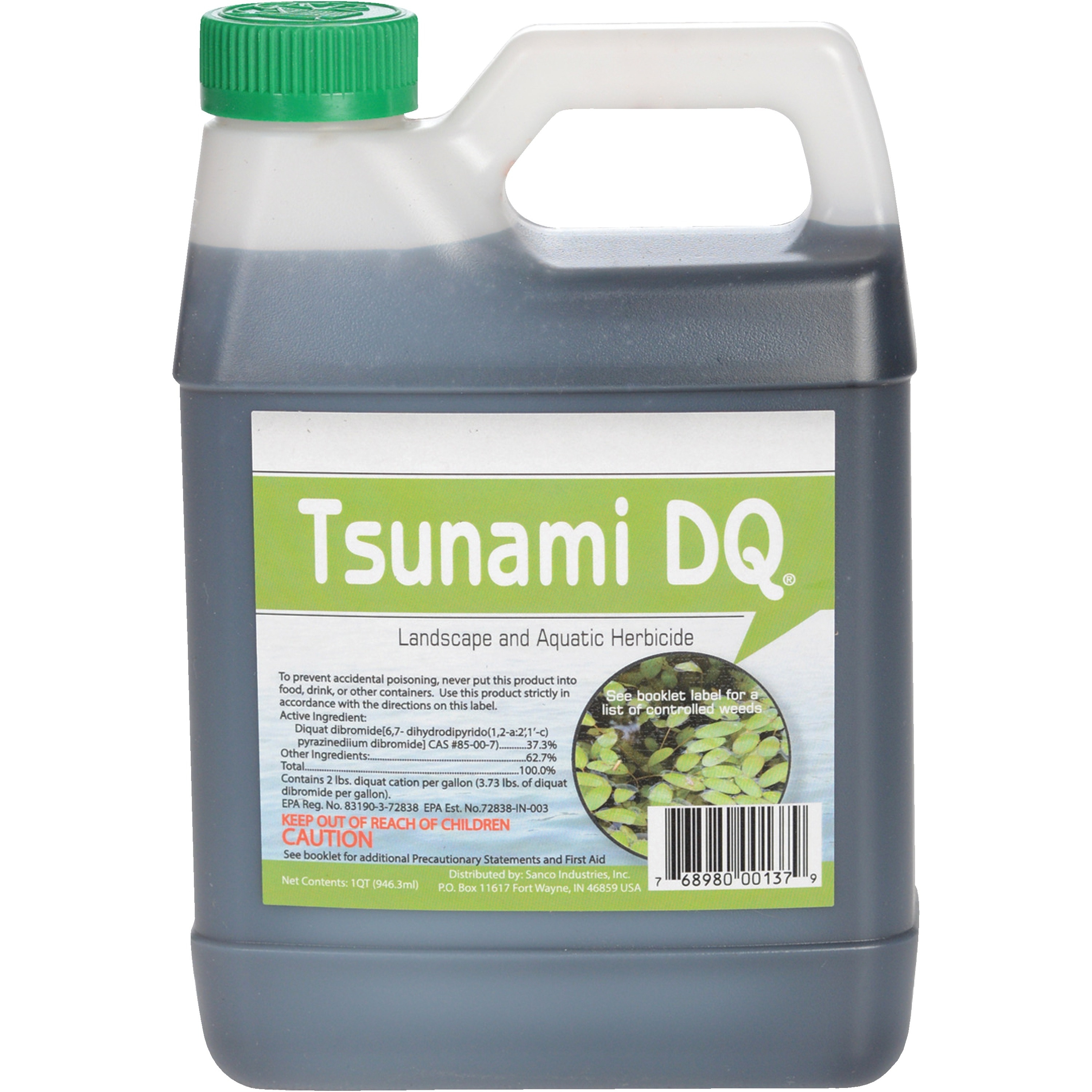Crystal Blue - Tsunami DQ Aquatic Herbicide Quart 37.3 Diquat Dibromide Concentrate 32 fl oz