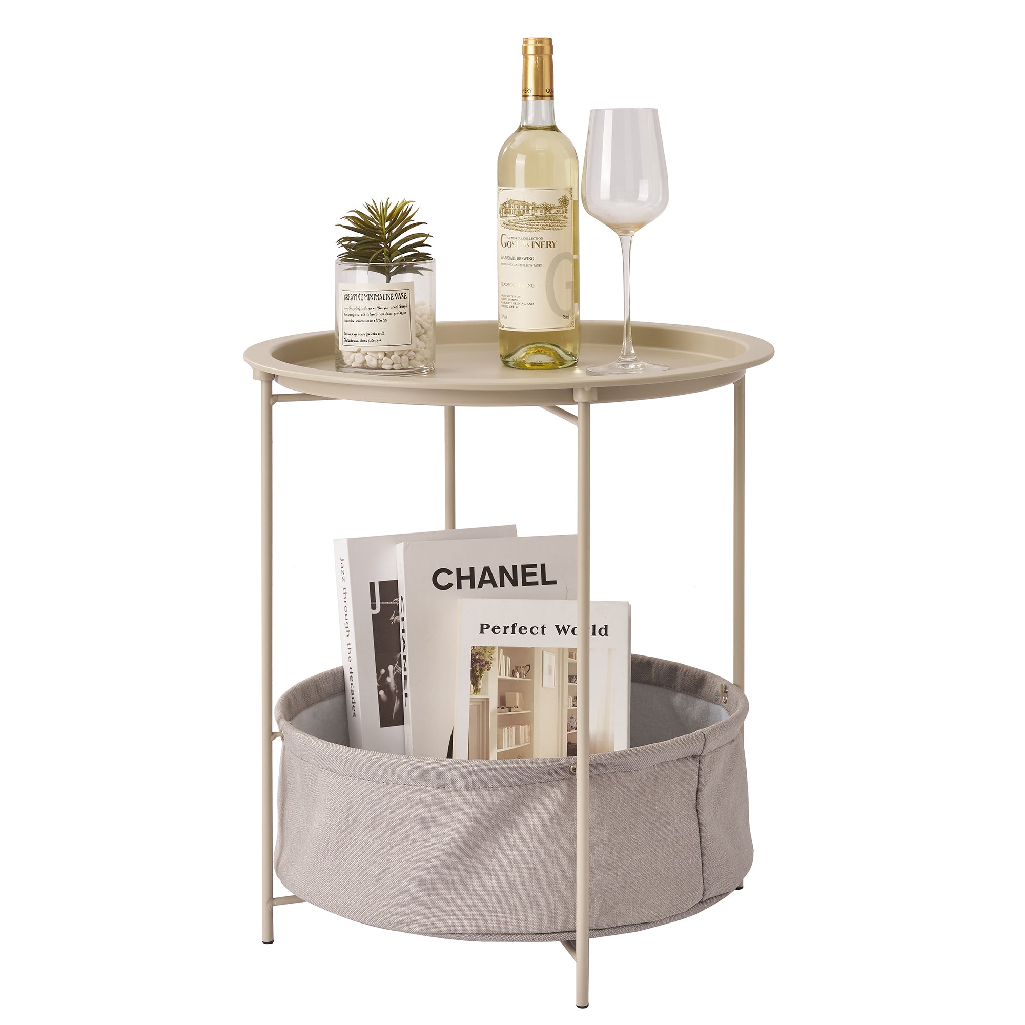 Vecelo LOE-XJM-MD02-BGE End-Tables - View #2