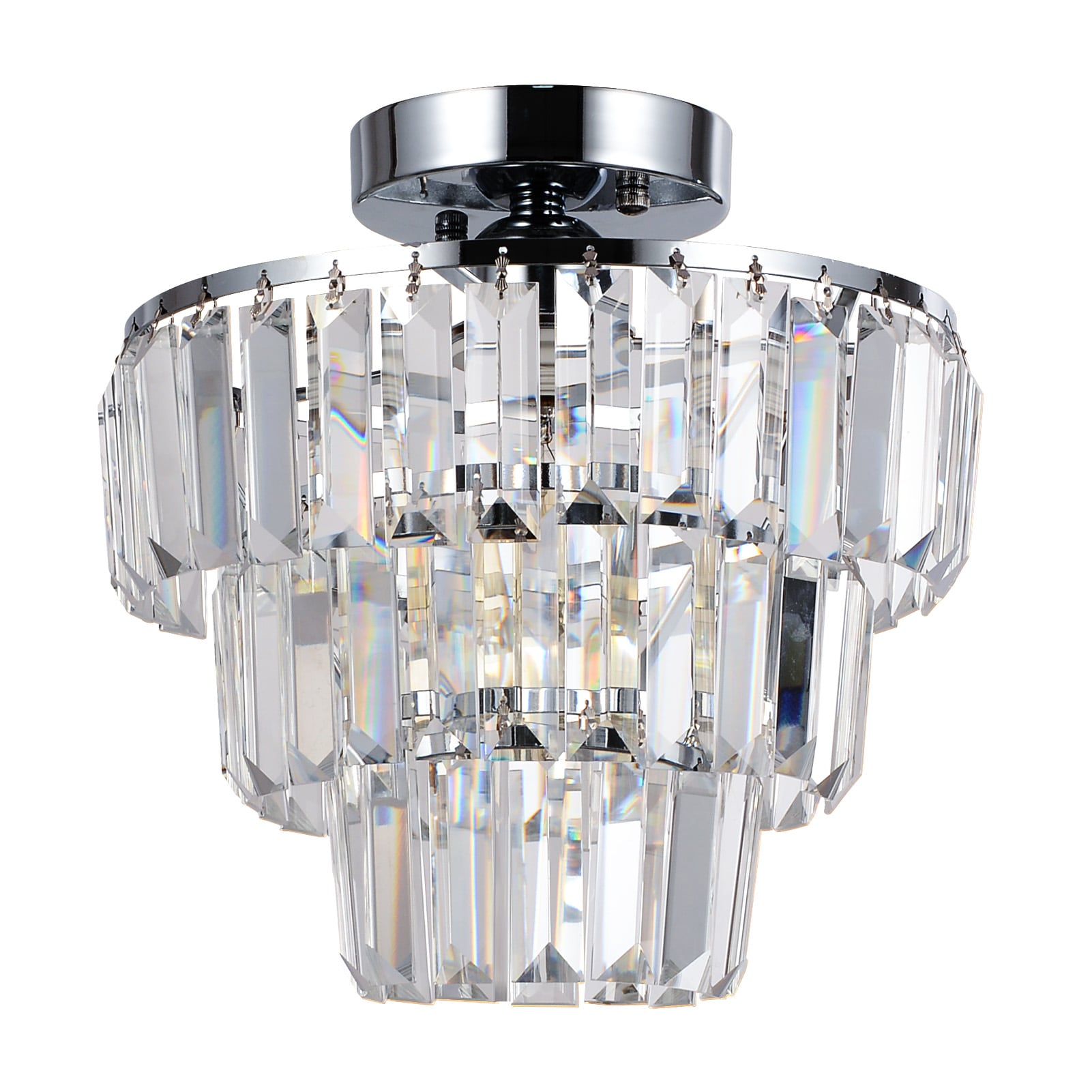 Boeka Arcturus DFZJDOE801 Nickel Modern Crystal For Use in Bedrooms, Dining Rooms, Foyers, Kitchens, Living Rooms Chandelier