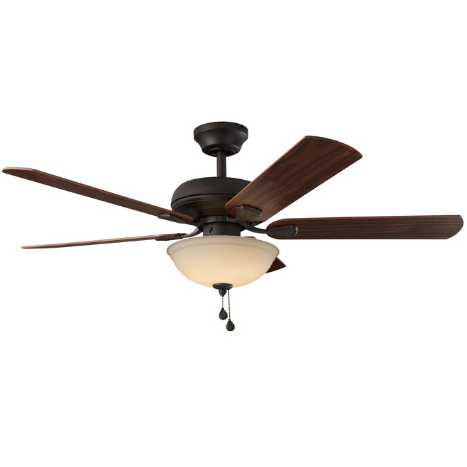 Harbor Breeze Cross Branch 52 In Oil Rubbed Bronze Led Indoor Downrod Or Flush Mount Ceiling Fan With Light 5 Blade The Fans Department At Com - Harbor Breeze Ceiling Fan Led Light Flickering
