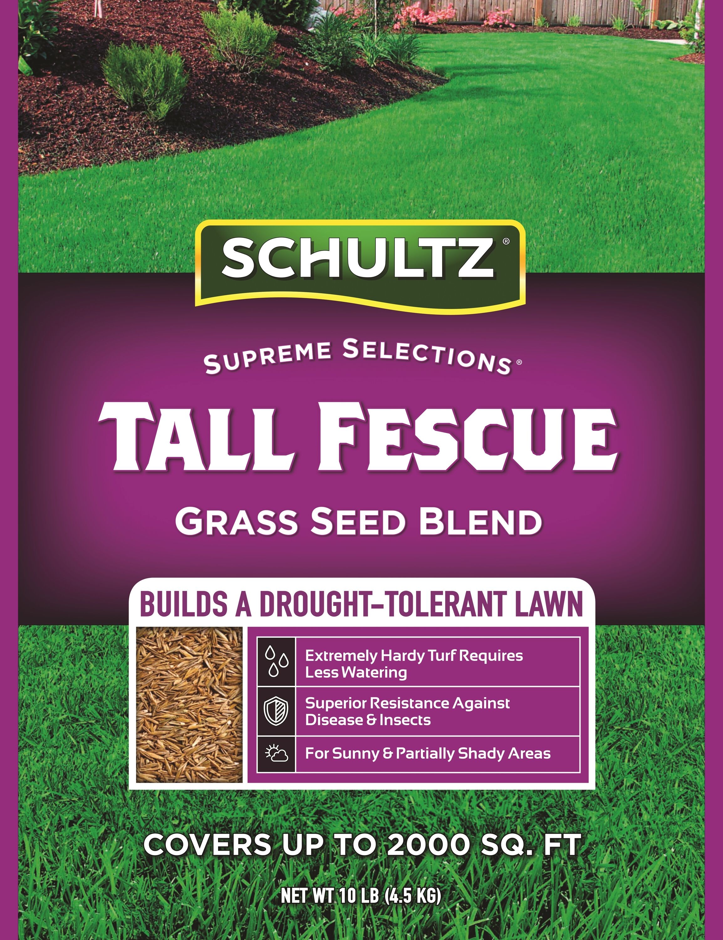 Schultz Supreme Selections Supreme Selections 10 Lb Natural Tall Fescue Grass Seed At