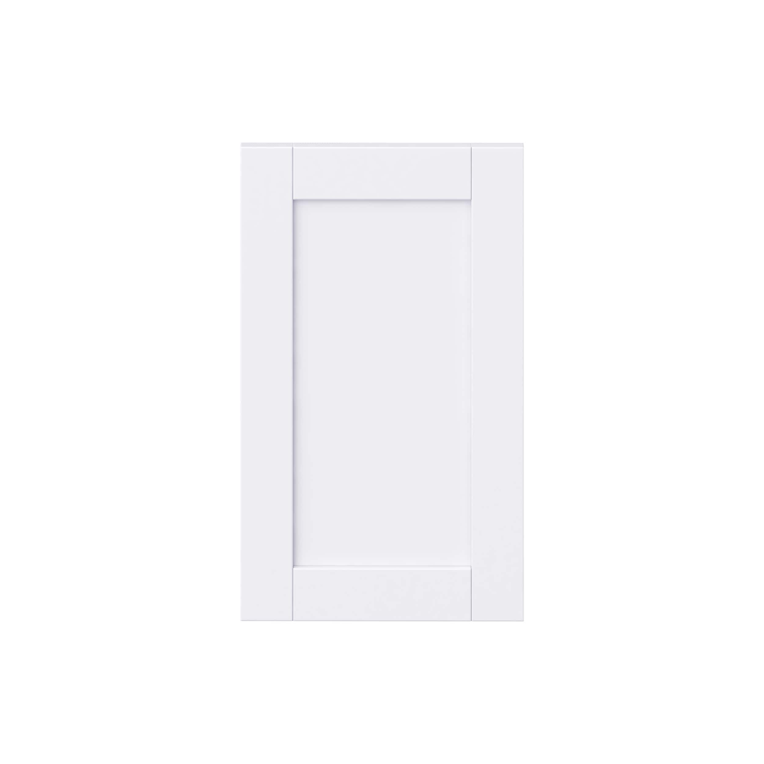 Hugo&Borg DSDR1525-RM Rosemont 15-in W x 25-in H Glacier White Laminate Shaker Base and wall and pantry cabinet doors (Fits 15-in x 30-in wall box )