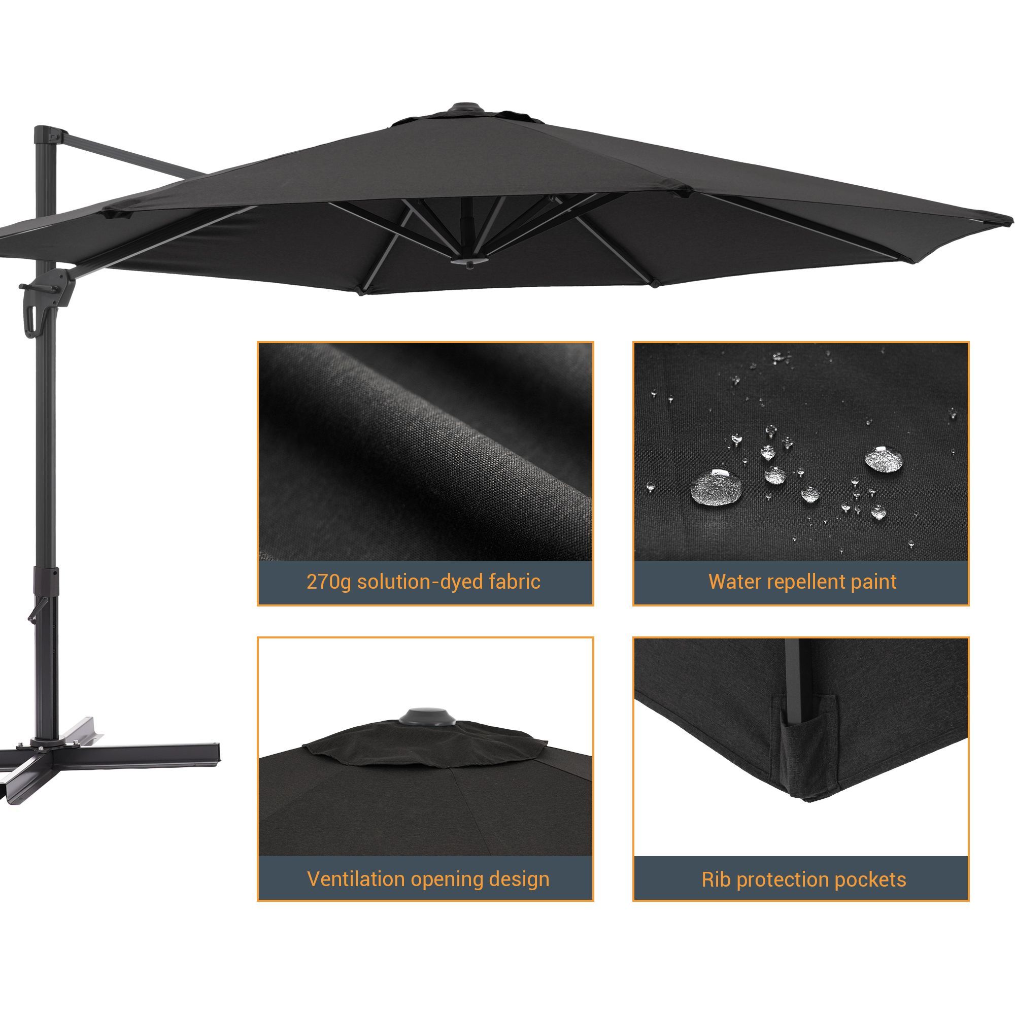 Sonkuki SD-NB11-BK Umbrellas-2 - View #2