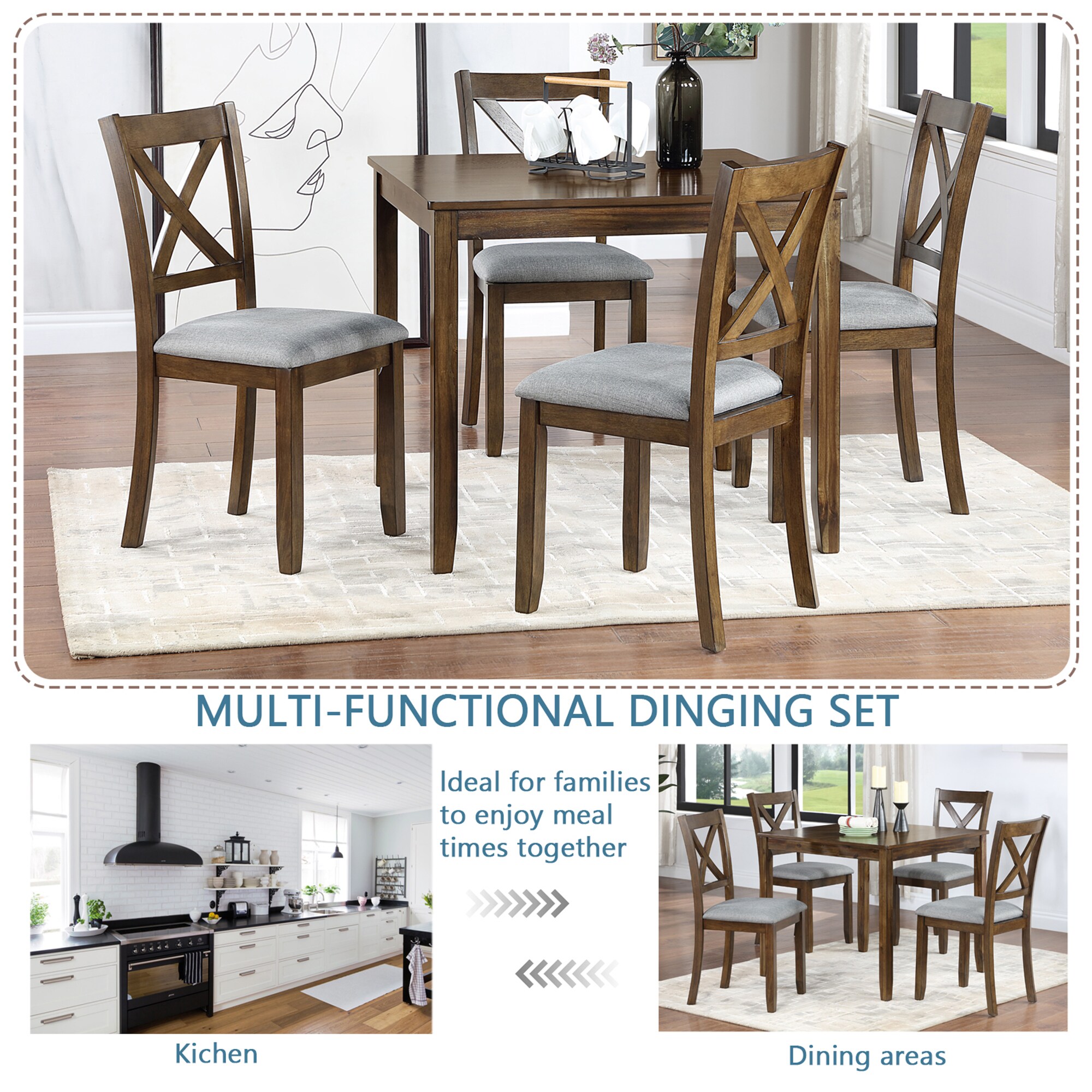 SINOFURN SYA020307BK Dining-Sets - View #8