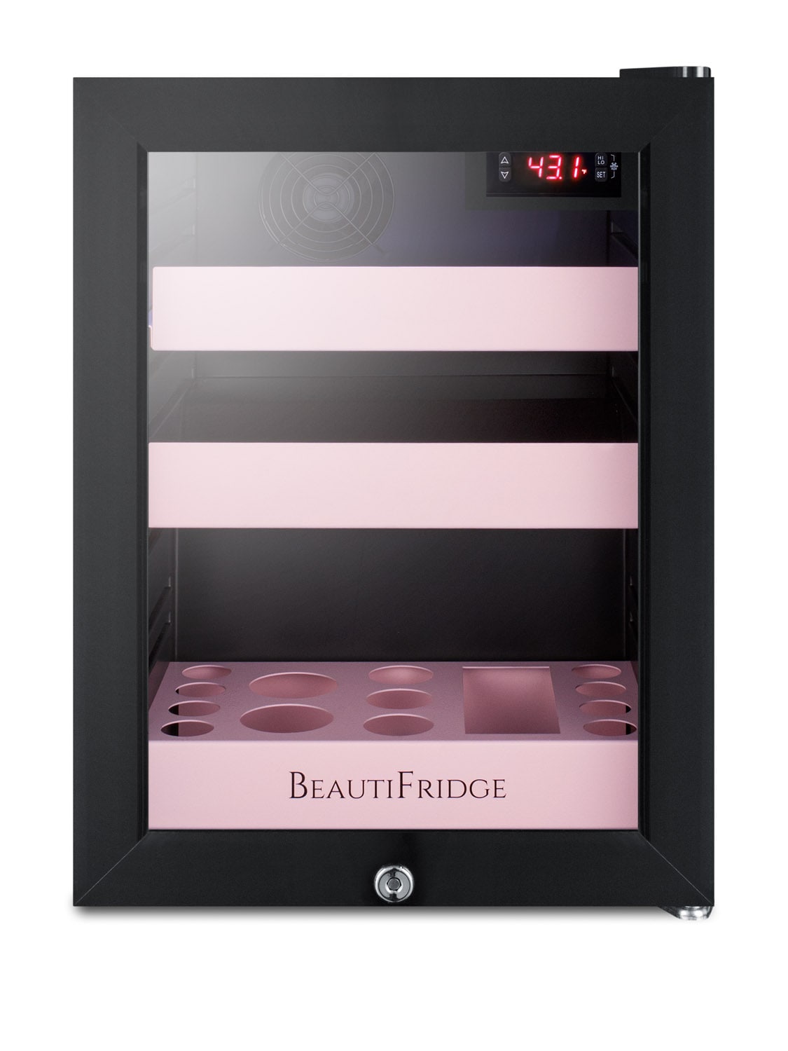 Summit Appliance LX114LP 0.85-Cu. Feet ( Glass door and pink shelving )
