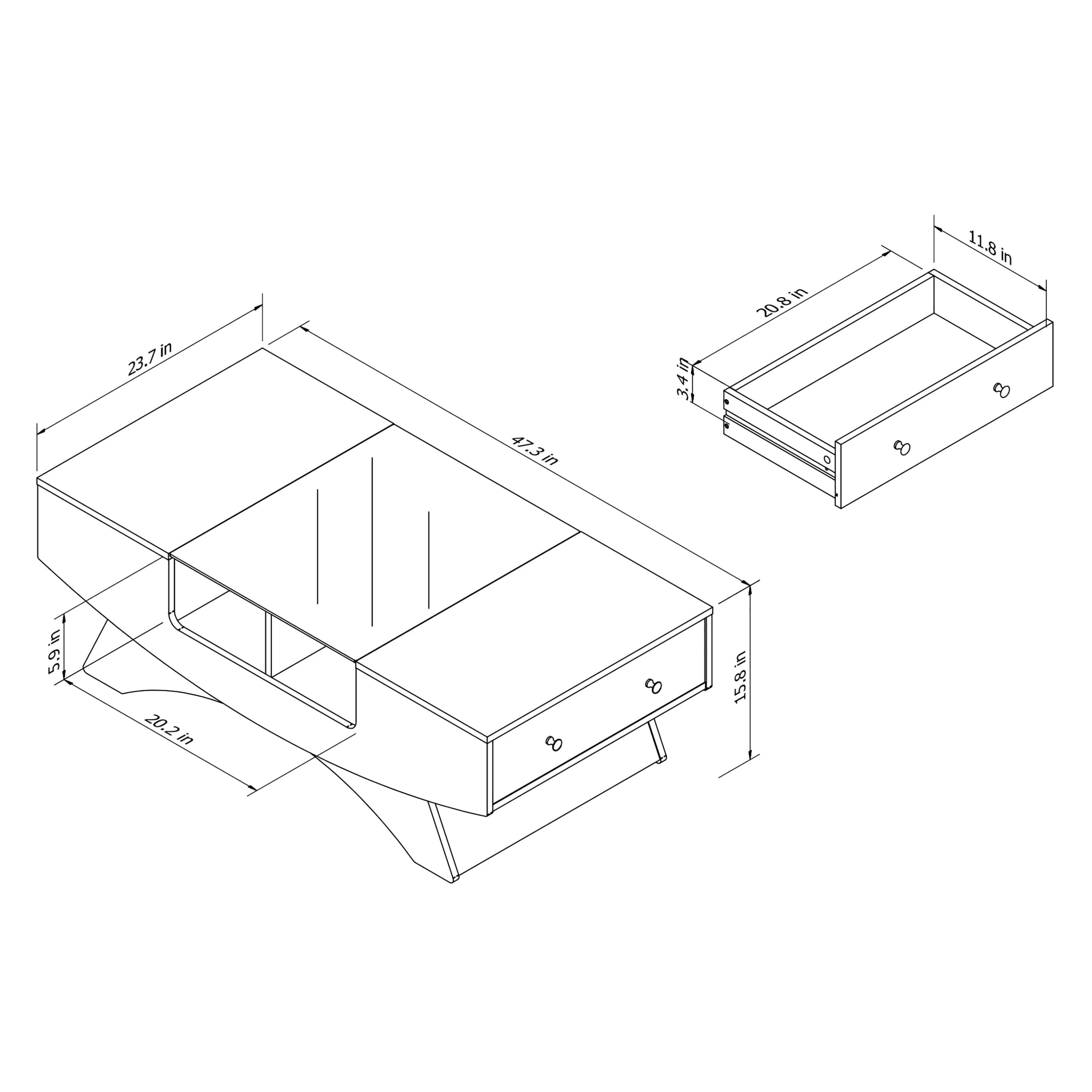 Furniture of America YNJ-146-2 Coffee-Tables - View #16