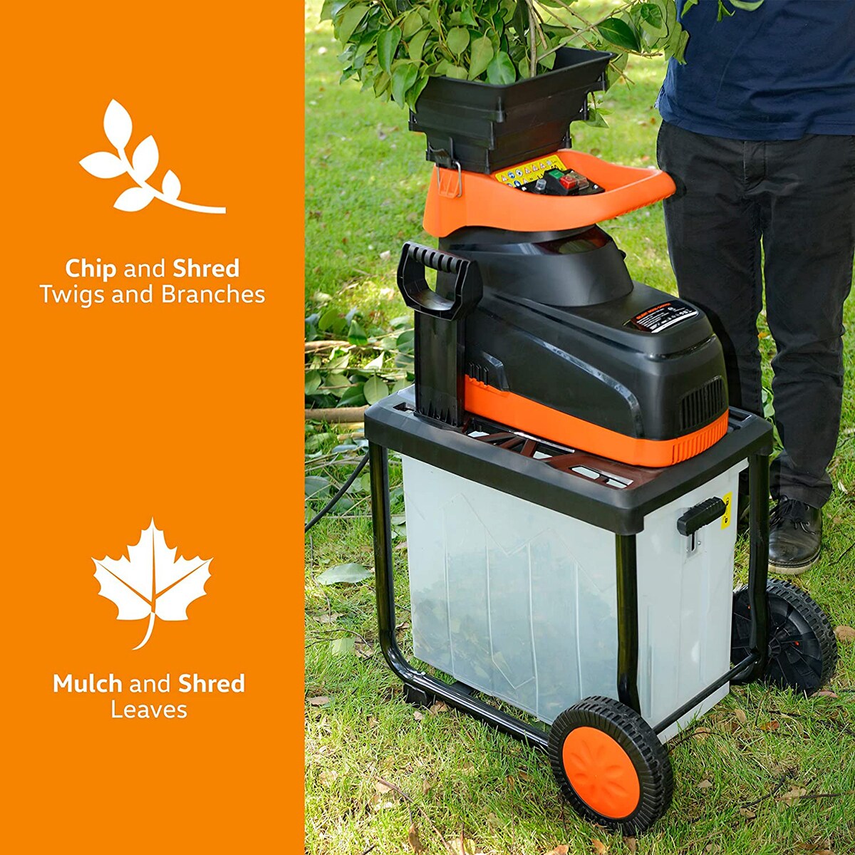  SuperHandy Leaf Shredder Mulcher, Corded Electric, 17