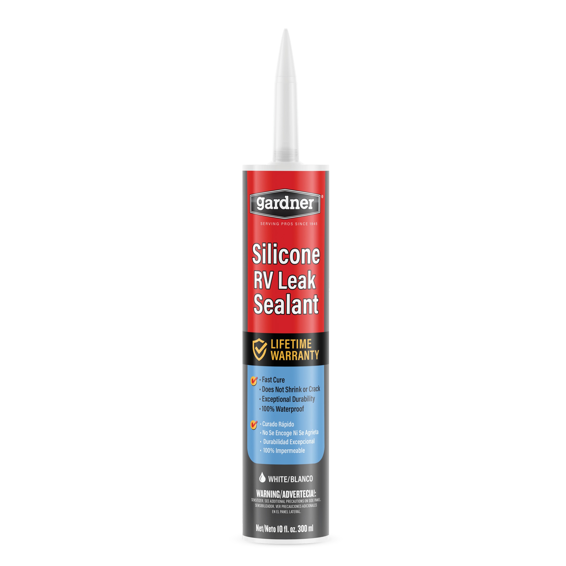 Gardner 5819-GA Silicone RV Leak Sealant 10-oz Waterproof Roof Sealant