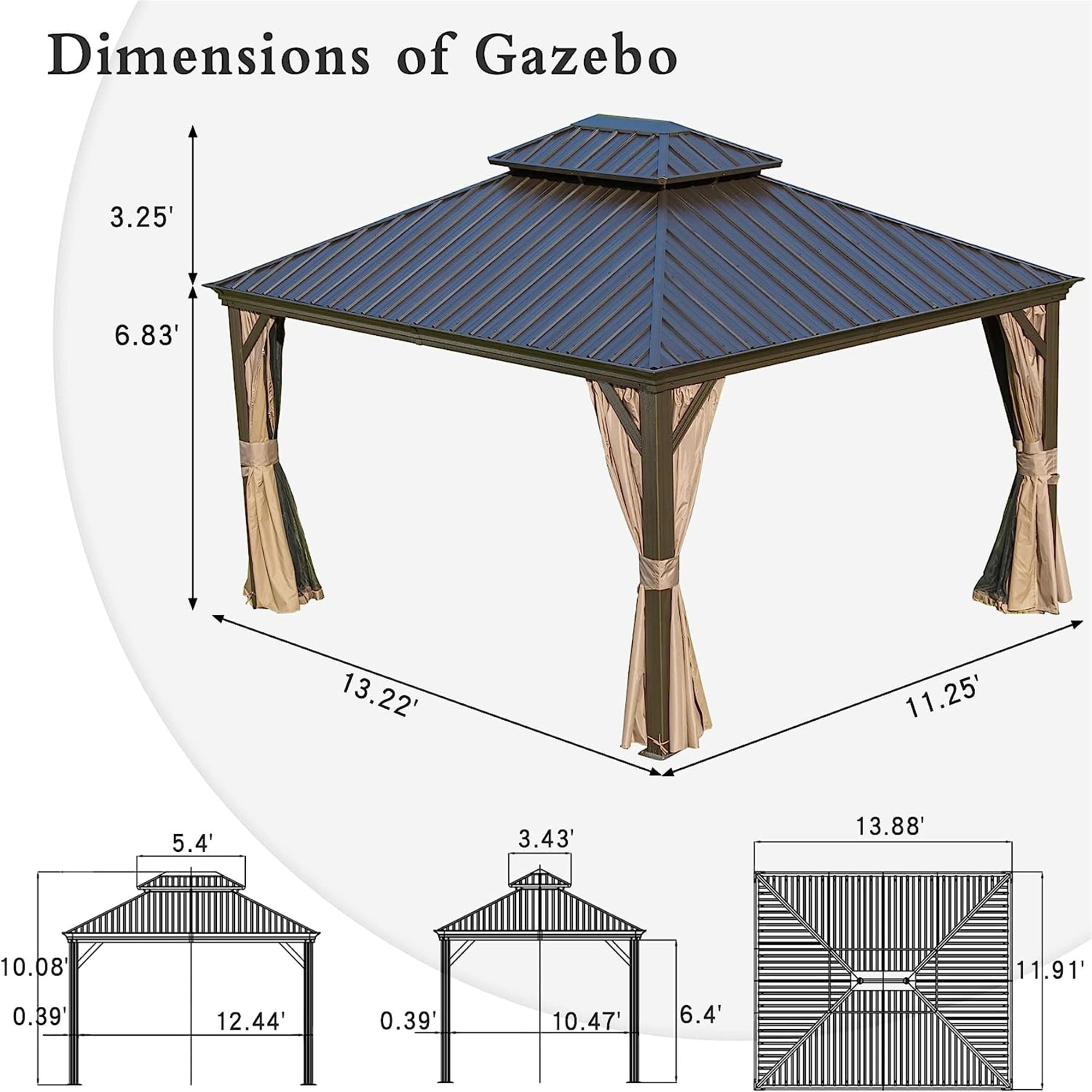 Mondawe MA-DLOS010 Wood-Resin-Gazebos - View #6