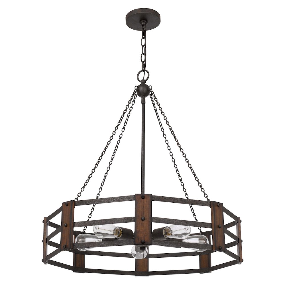 Cal Lighting Provo 5 Light Large Chandelier by Cal - FX-3766-5