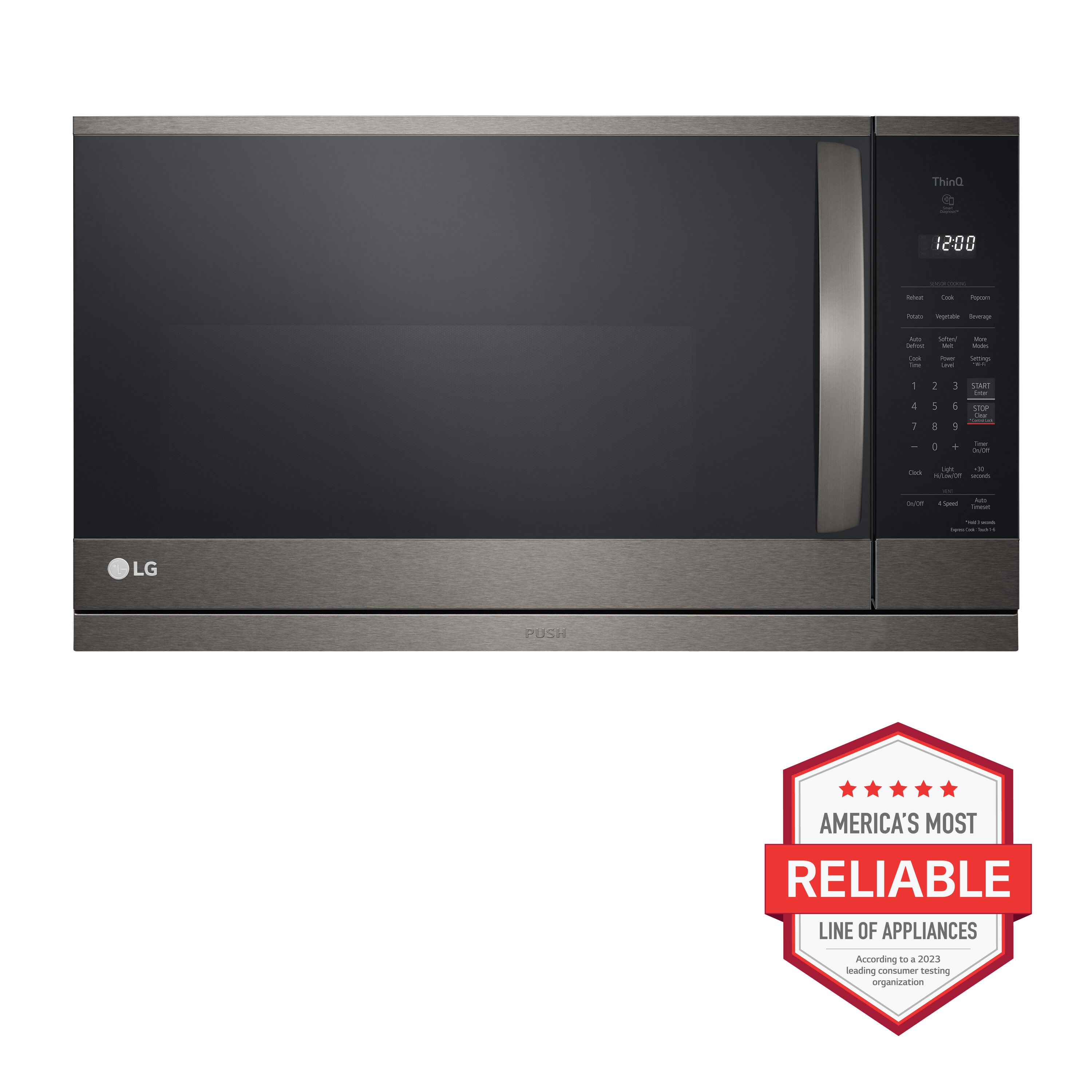 LG MVEL2125D 30 Inch Over-the-Range Smart Microwave Oven with 2.1