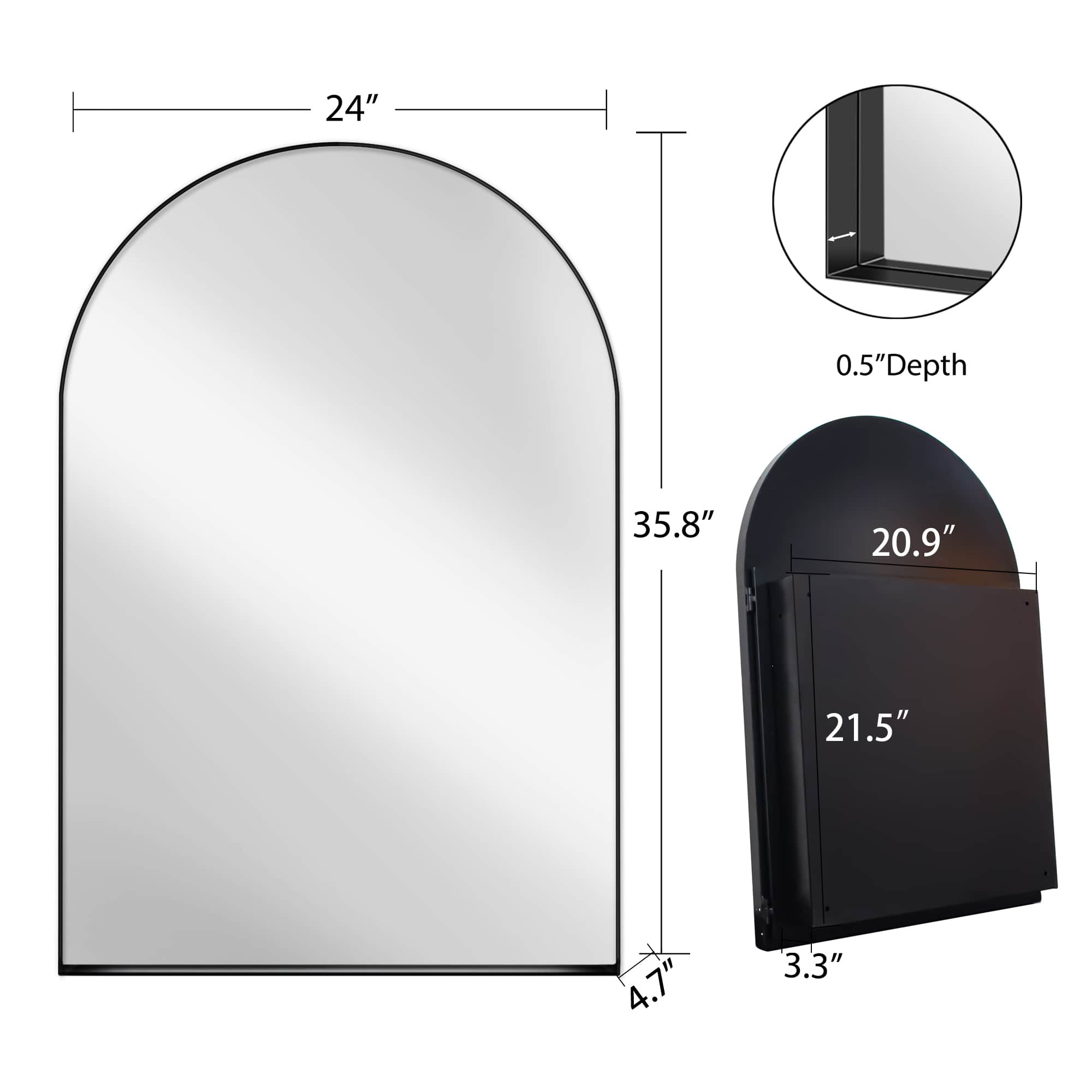 Vynxaria LEXY1762-DJYS-JG013 Bathroom-Medicine-Cabinets - View #9