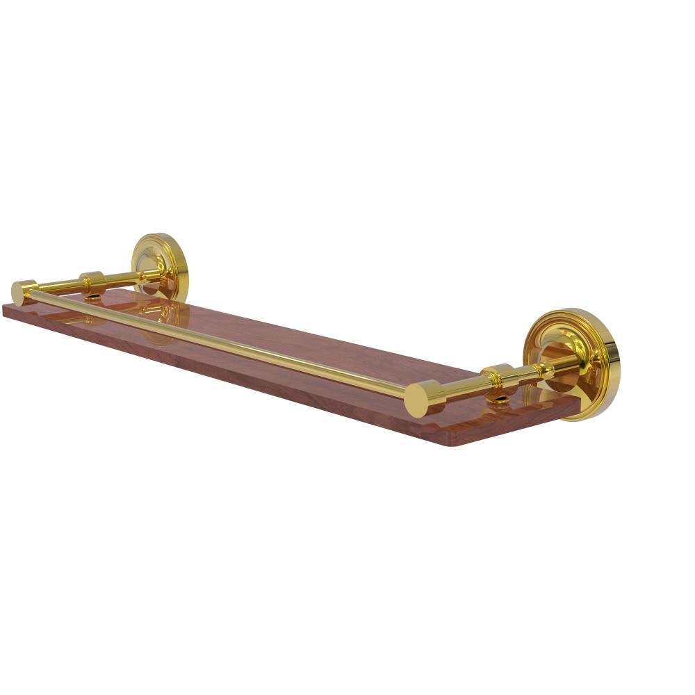 Allied Brass PRBP-1-22-GAL-IRW-PB Prestige Regal Polished Brass Wall mount Bathroom Shelf ( 22-in x 3-in x 5-in )