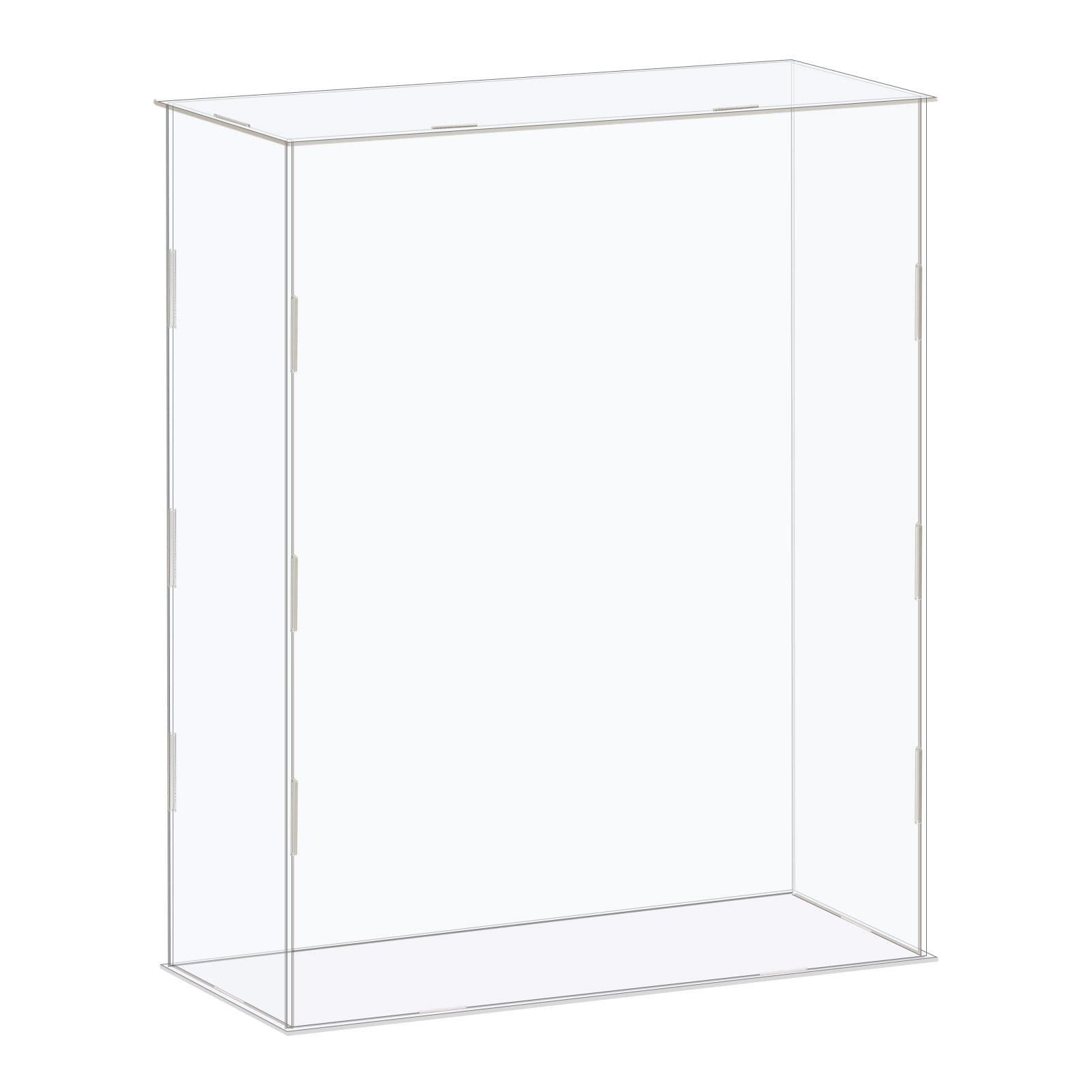 Unique Bargains - Acrylic Display Case Box Clear Dustproof Protection Showcase 12.2x4.3x14.1 Inch...