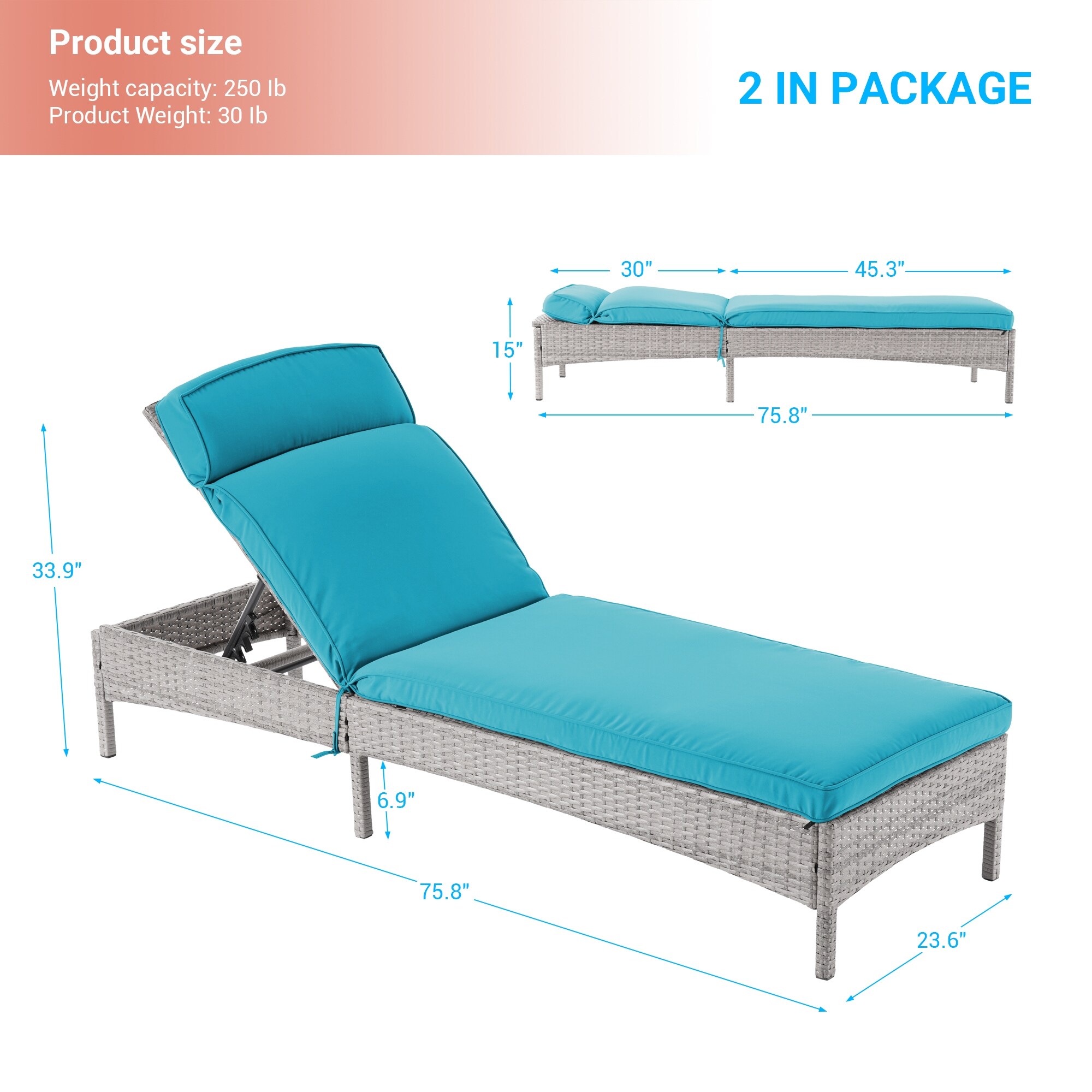 ACEGOSES LW-723-LB-2 Patio-Chairs - View #2